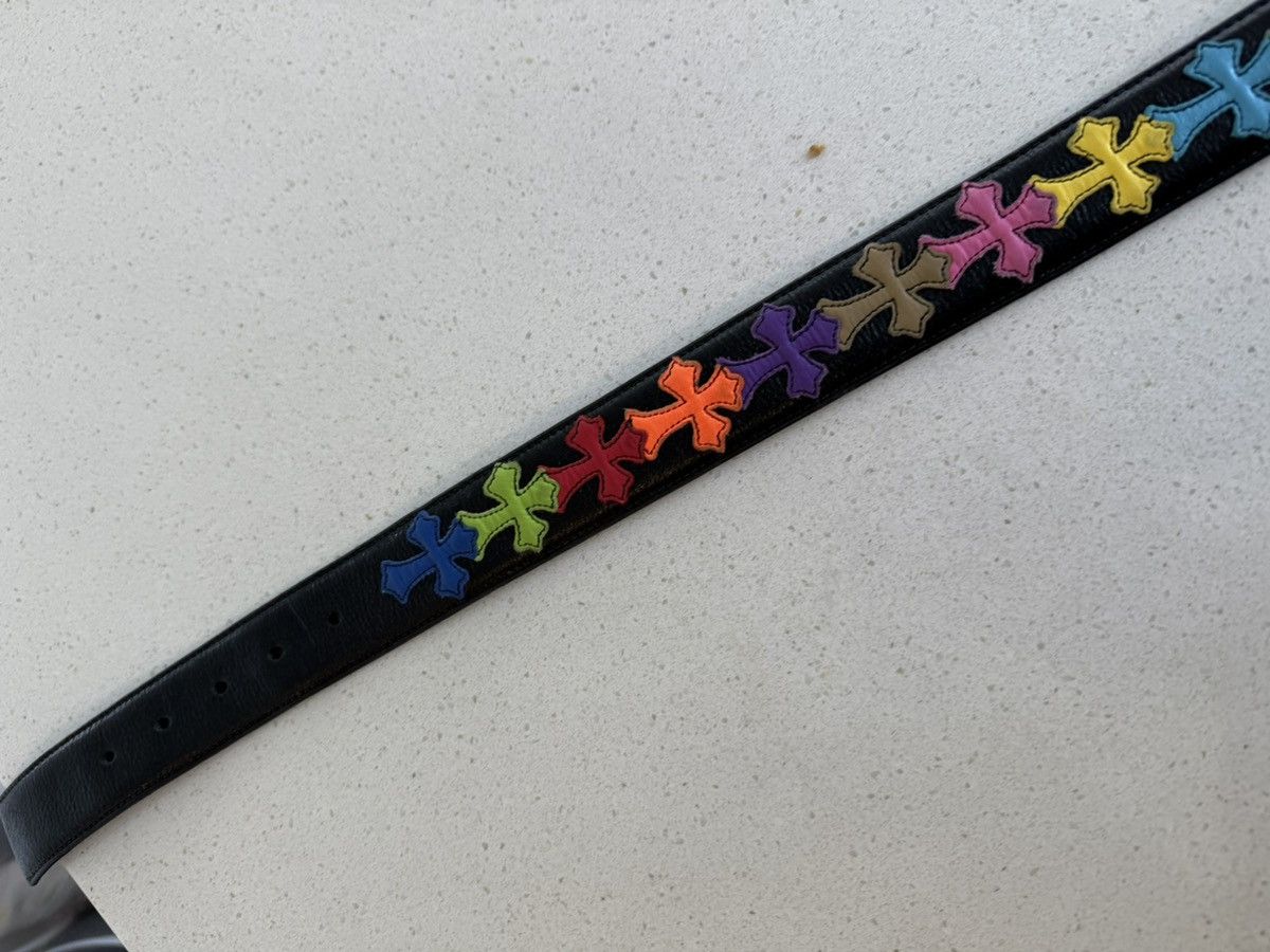 Chrome Hearts Multicolor Rainbow Cross Strap Size 38 - 17 Thumbnail