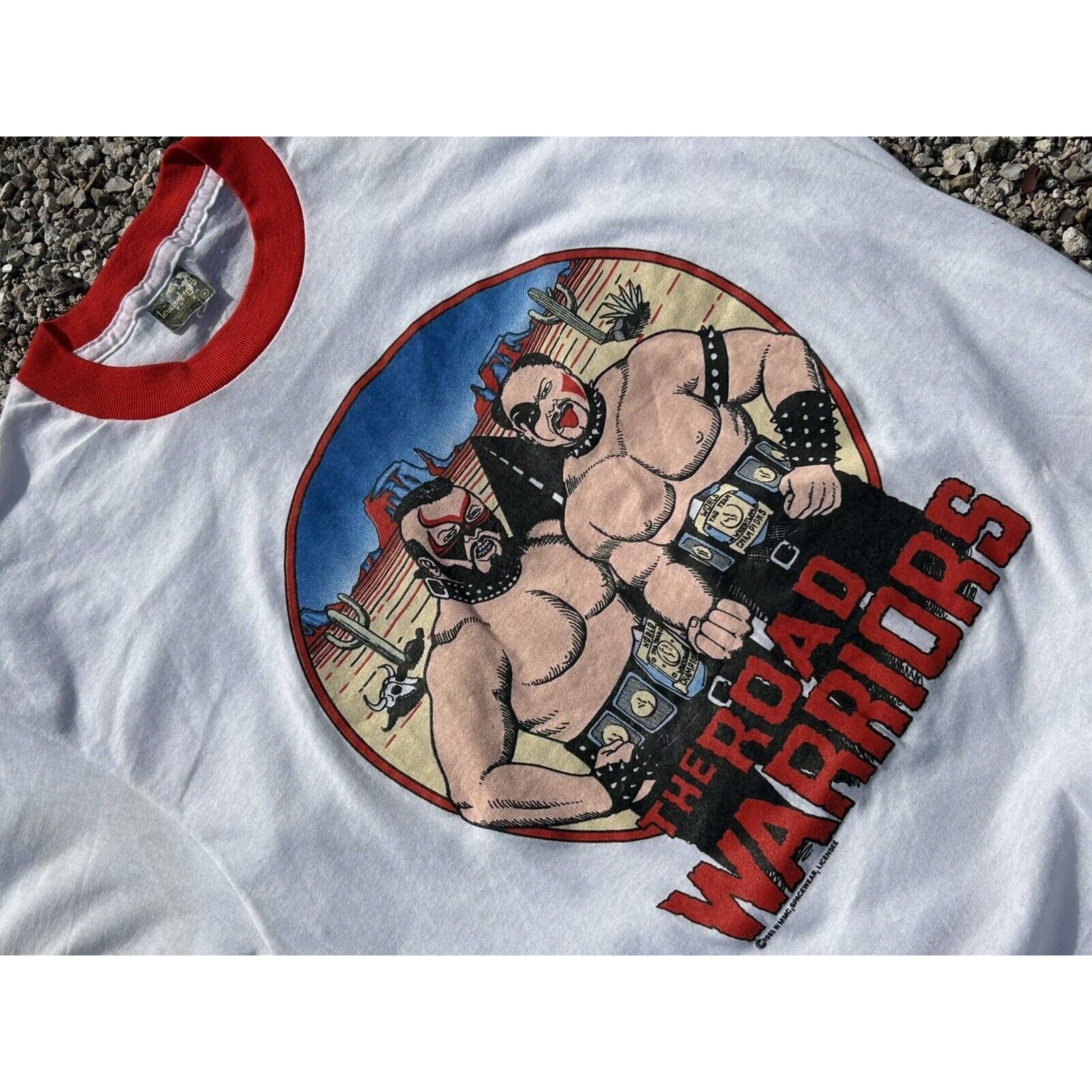 WWF 1985 The Road Warriors Legion of Doom Tshirt Size XL Size US XL / EU 56 / 4 - 5 Thumbnail