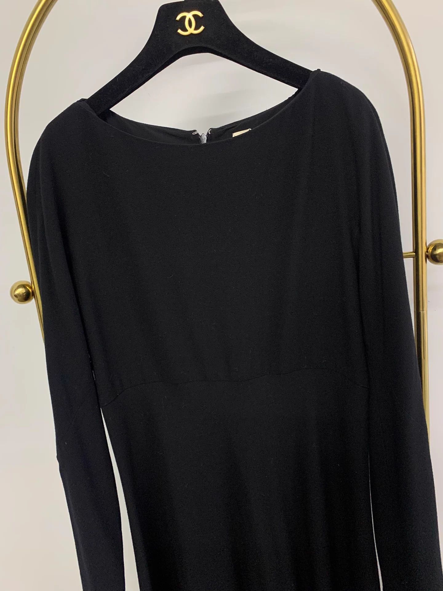 Hermes Hermes black long-sleeve dress 36 like new Size XS / US 0-2 / IT 36-38 - 2 Thumbnail