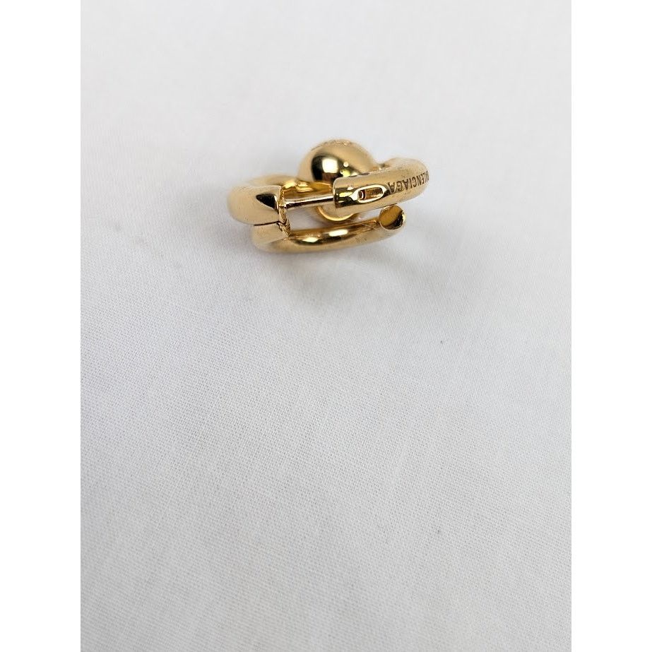 Balenciaga o1rshd1 Size: OS / Double B Ring in Gold Size ONE SIZE - 10 Thumbnail