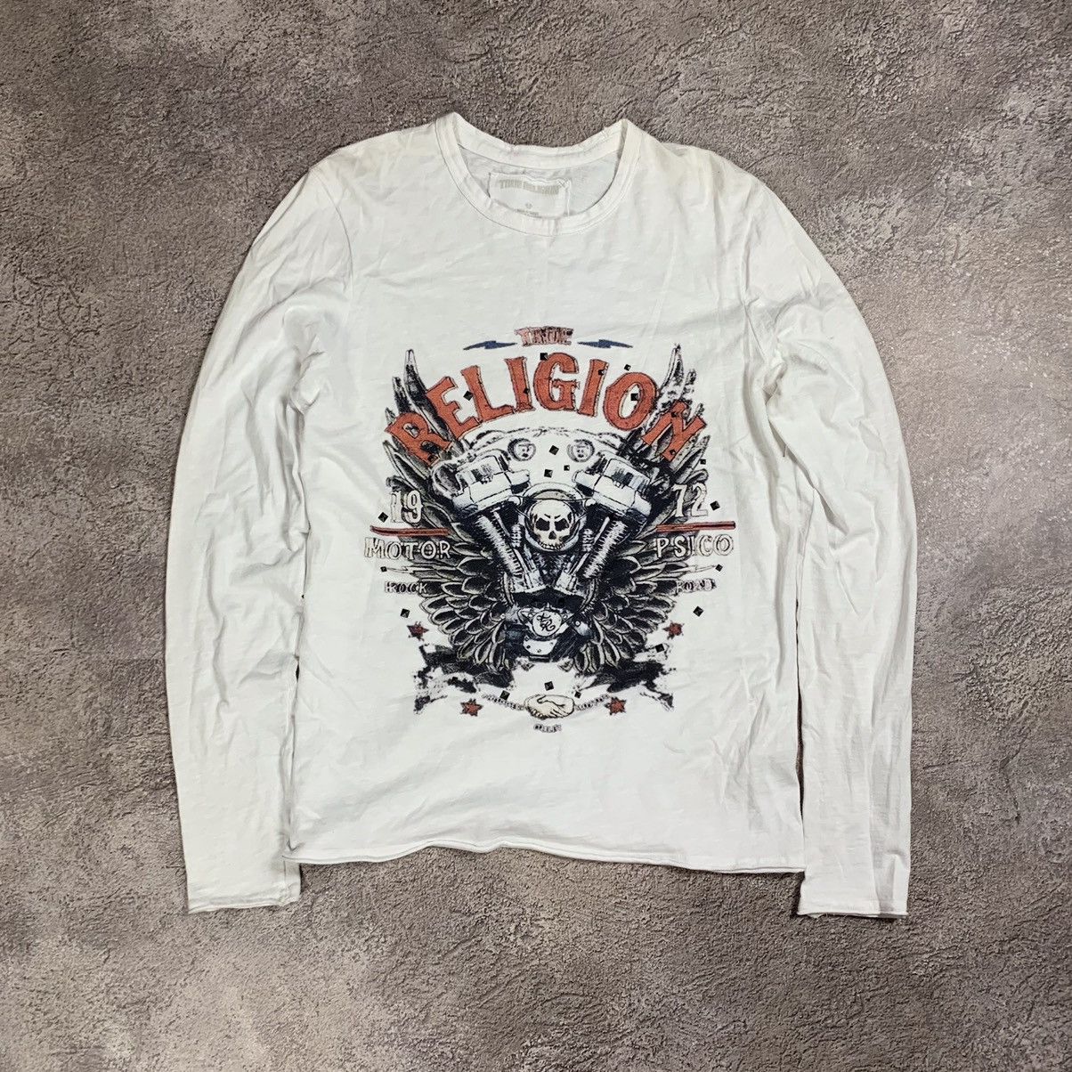 Vintage Vintage Y2K True Religion Graphic Tee Skulls Grunge Faded S Size US S / EU 44-46 / 1 - 1 Thumbnail