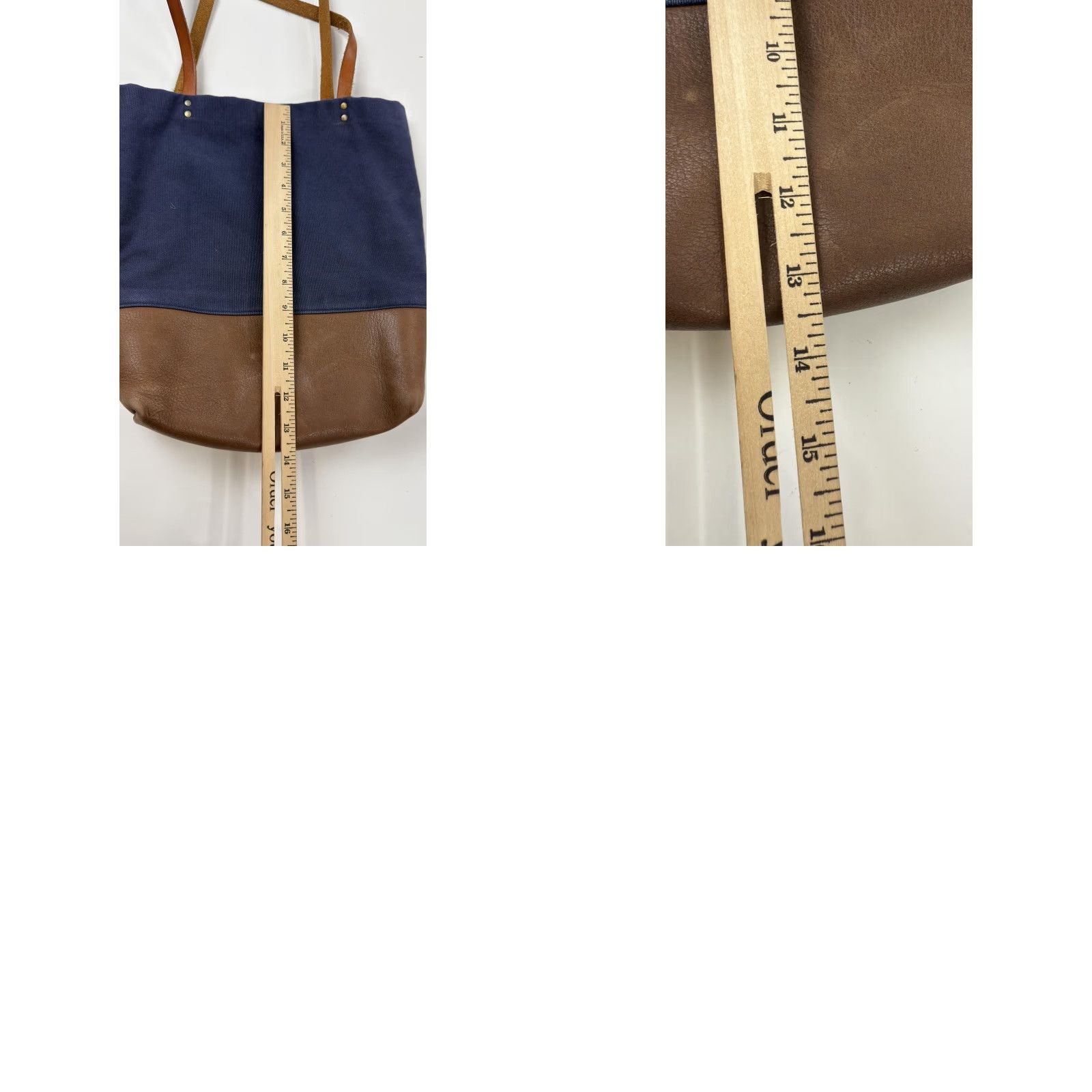 Vintage Umbrella Collective Tote Bag Womens Leather Canvas Large Shoulder Purse Handbag Size ONE SIZE - 9 Thumbnail