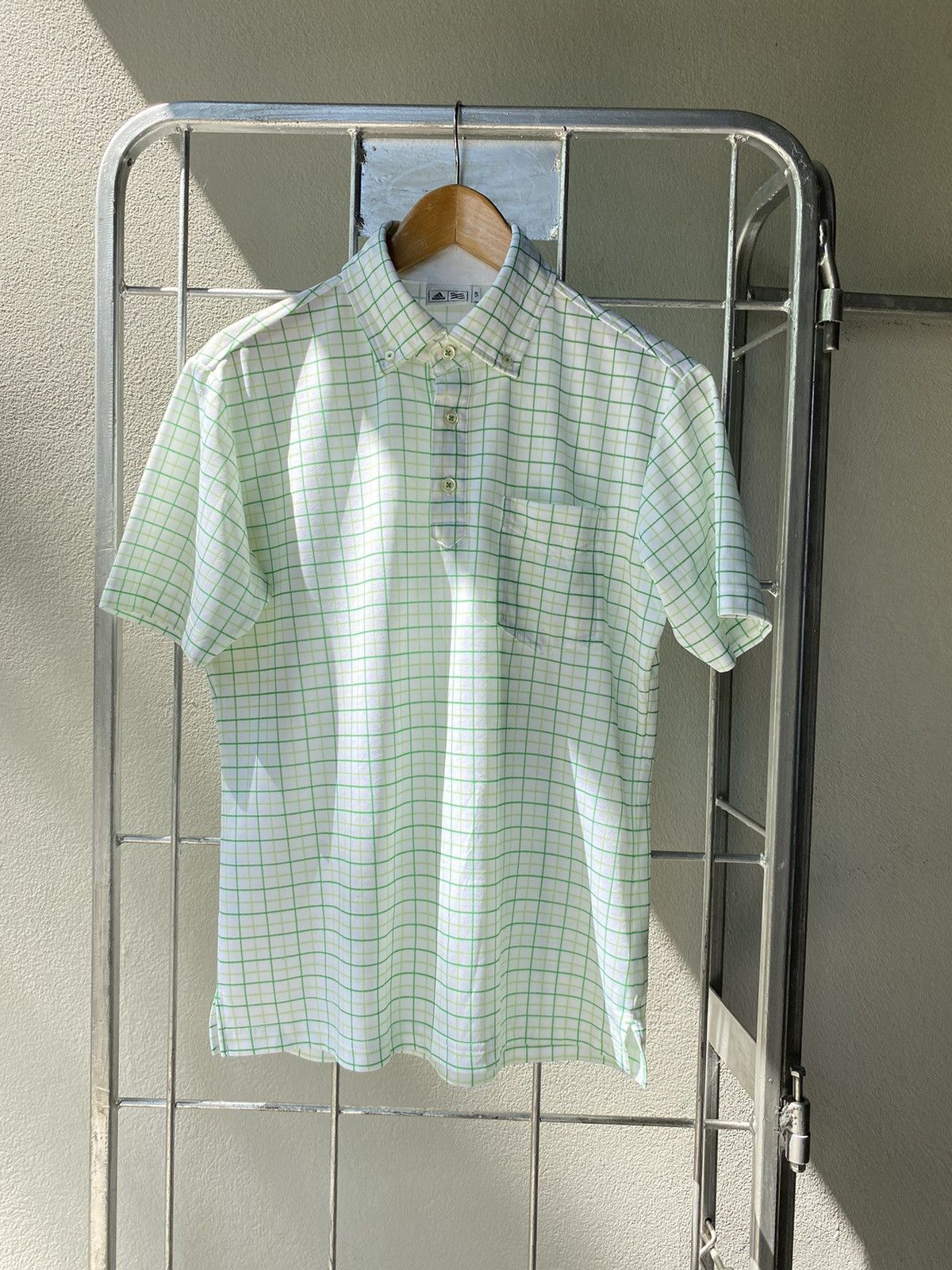 Adidas Adidas c Stell McCartney grid print shirt Size US S / EU 44-46 / 1 - 15 Thumbnail