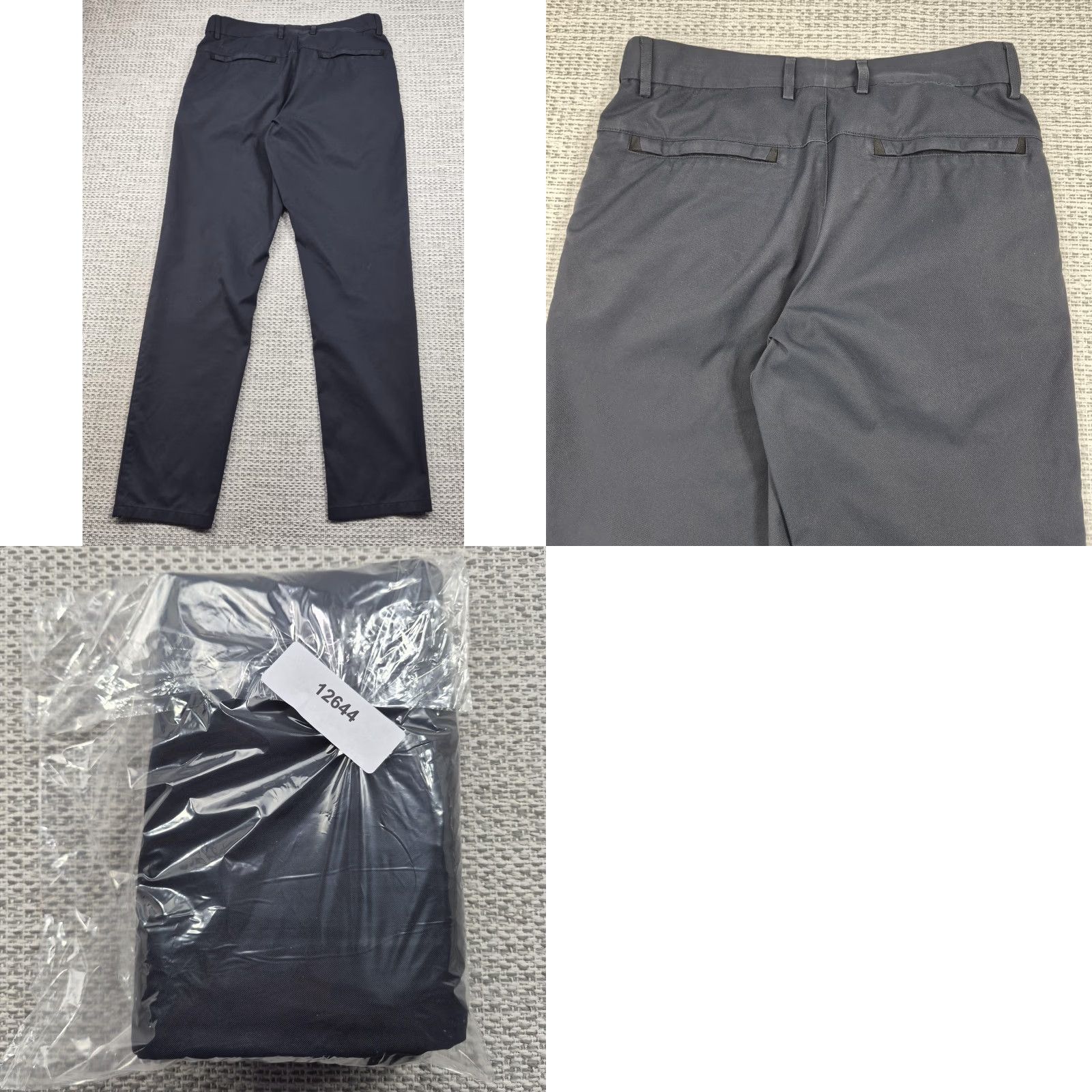 Vintage Jack Archer Pants Mens 29x30 Space Black Chino Flat Front Zip Pocket Regular Size US 29 - 8 Thumbnail