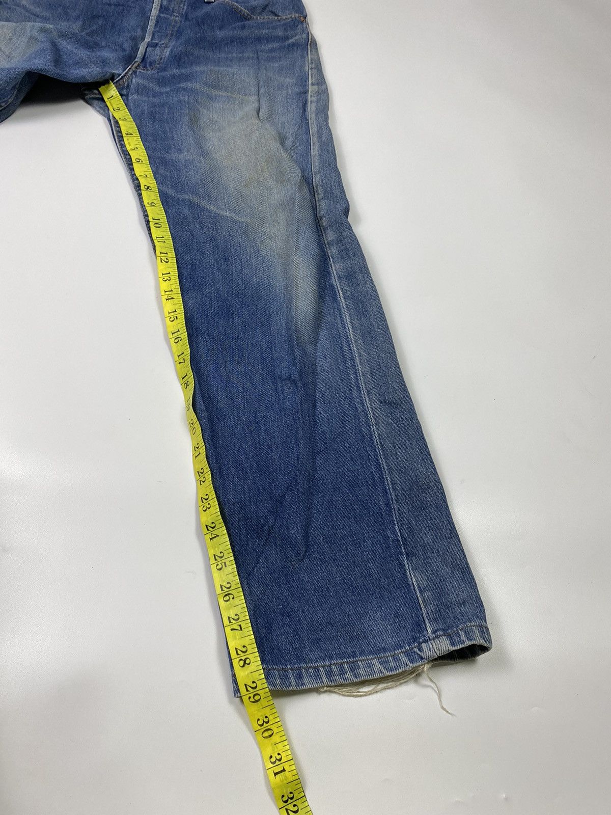 Jean × Levi's × Vintage size 32x29 vintage 90s levis 501 blue wash jeans pant Size US 32 / EU 48 - 10 Thumbnail