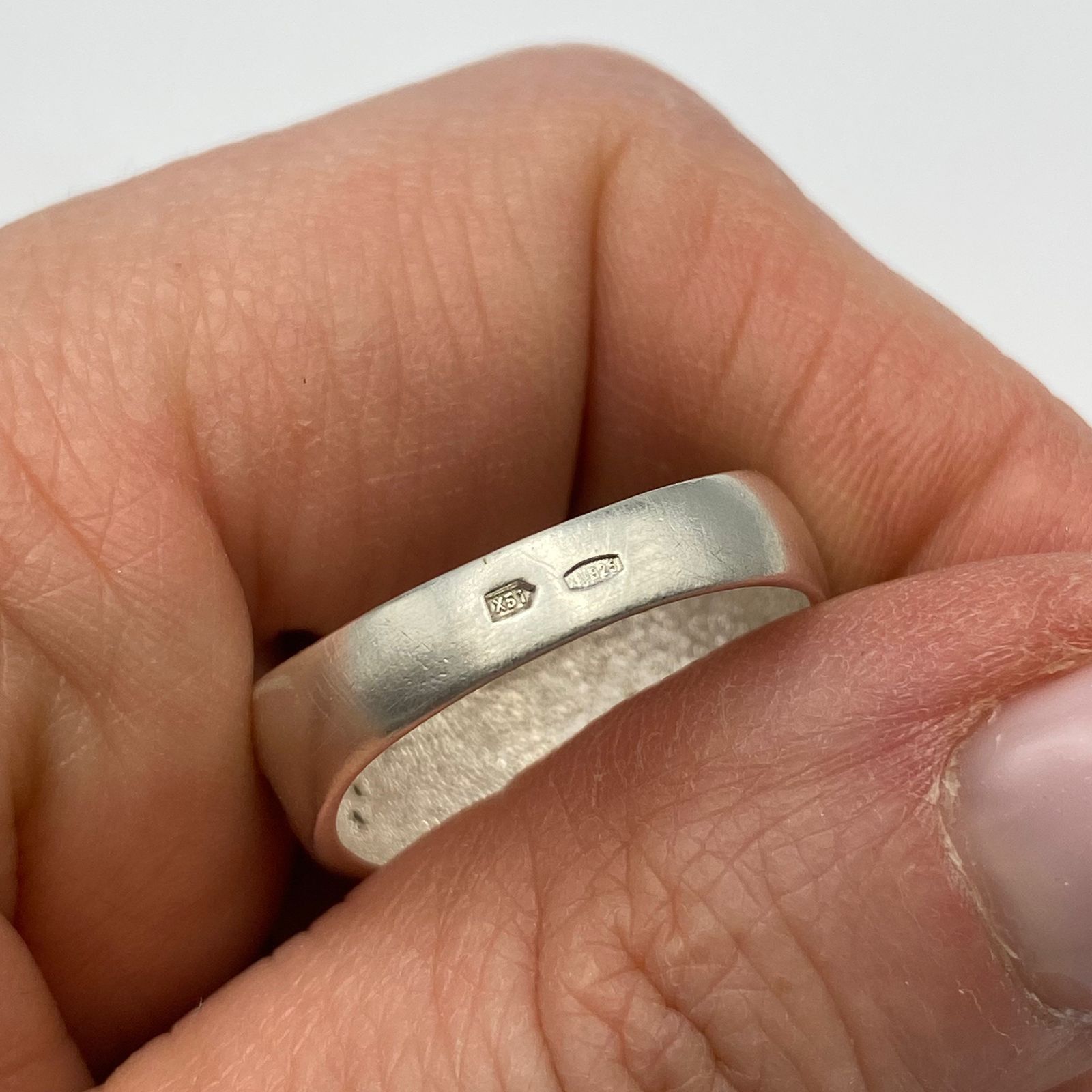 Sterling Silver Vintage 925 Sterling Silver Enamel Ring Size 8.5 us Size ONE SIZE - 6 Thumbnail