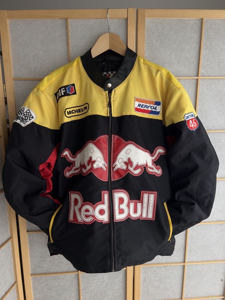 Red Bull CRAZY! Red Bull Vintage 2000s Racing bomber jacket baggy y2k Size US L / EU 52-54 / 3 - 1 Thumbnail