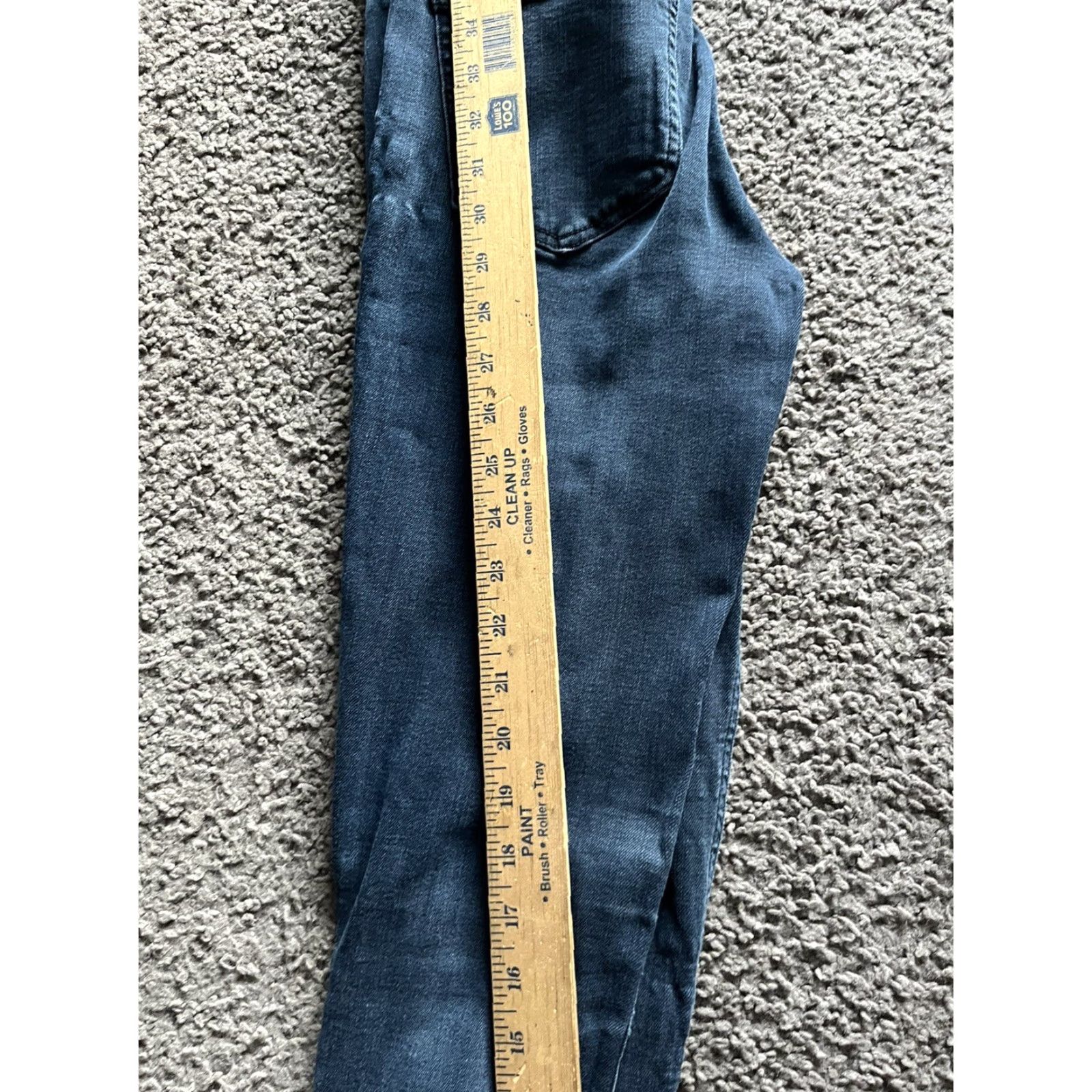 Express Express Ankle Legging Jeans Size 0 High Rise Women Blue Perfect Denim Womens Size 25" / US 0 / IT 36 - 6 Thumbnail