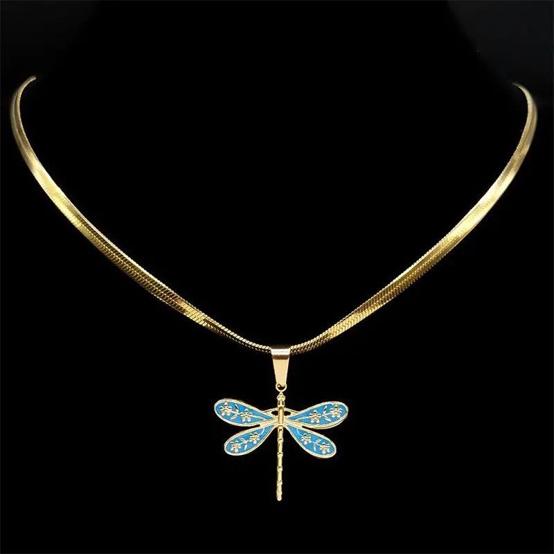 Jewelry Dragonfly Pendant Necklace Size ONE SIZE - 1 Thumbnail