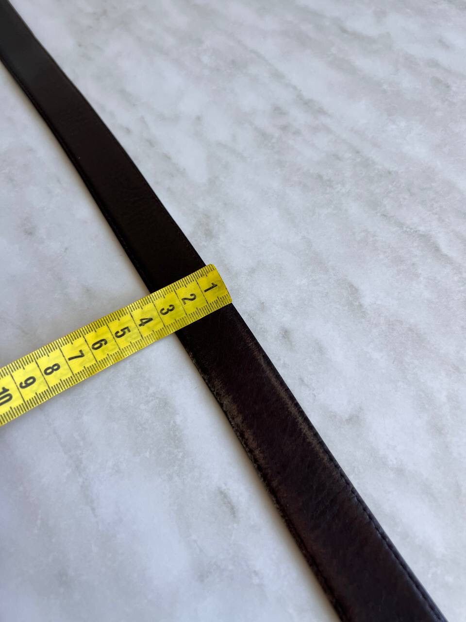 Alfred Dunhill Vintage Dunhill Brass Buckle Leather Belt 90's Italy Size 36 - 4 Thumbnail