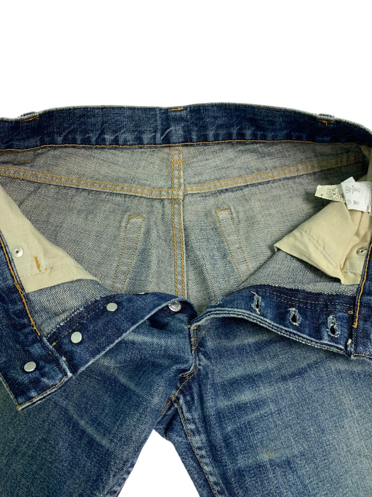 Helmut Lang 🔥Vintage Distressed Helmut Lang denim Jeans Size US 30 / EU 46 - 11 Thumbnail