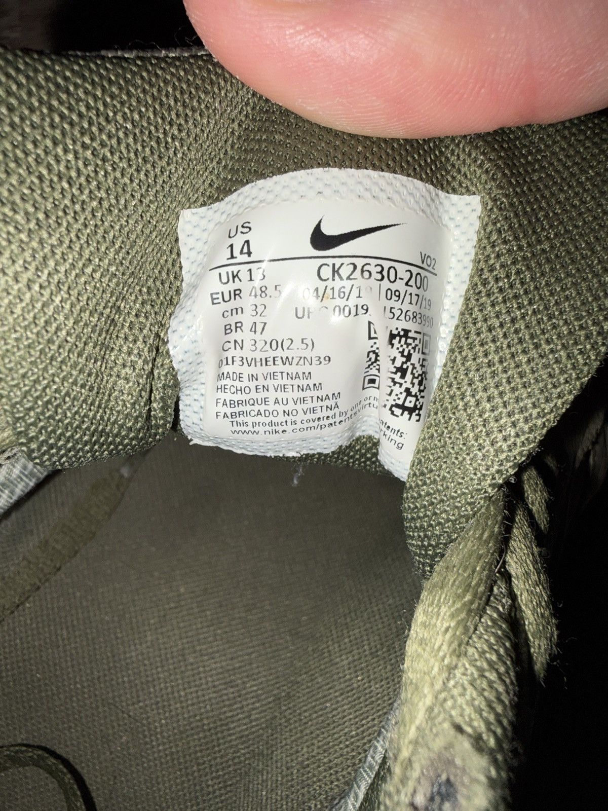 Nike Nike Gore-Tex AF1 medium Olive Size US 14 / EU 47 - 5 Thumbnail