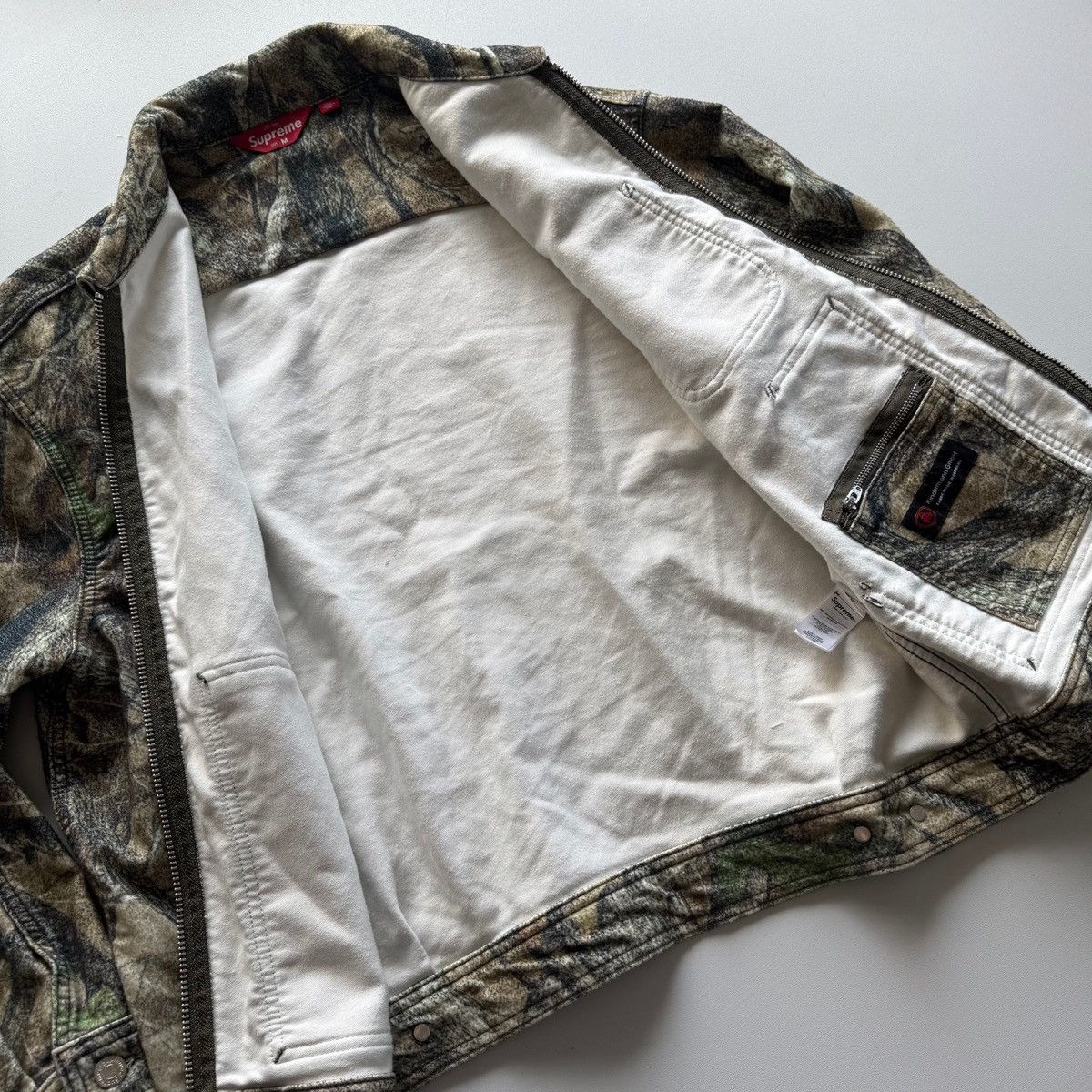 Supreme FW23 Camo Moleskin Work Jacket Size US M / EU 48-50 / 2 - 6 Thumbnail