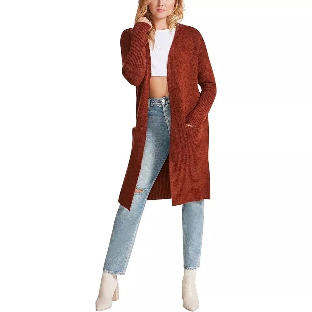 BB Dakota BB Dakota Steve Madden Women's M What's the Stitch Cardigan Size M / US 6-8 / IT 42-44 - 1 Thumbnail