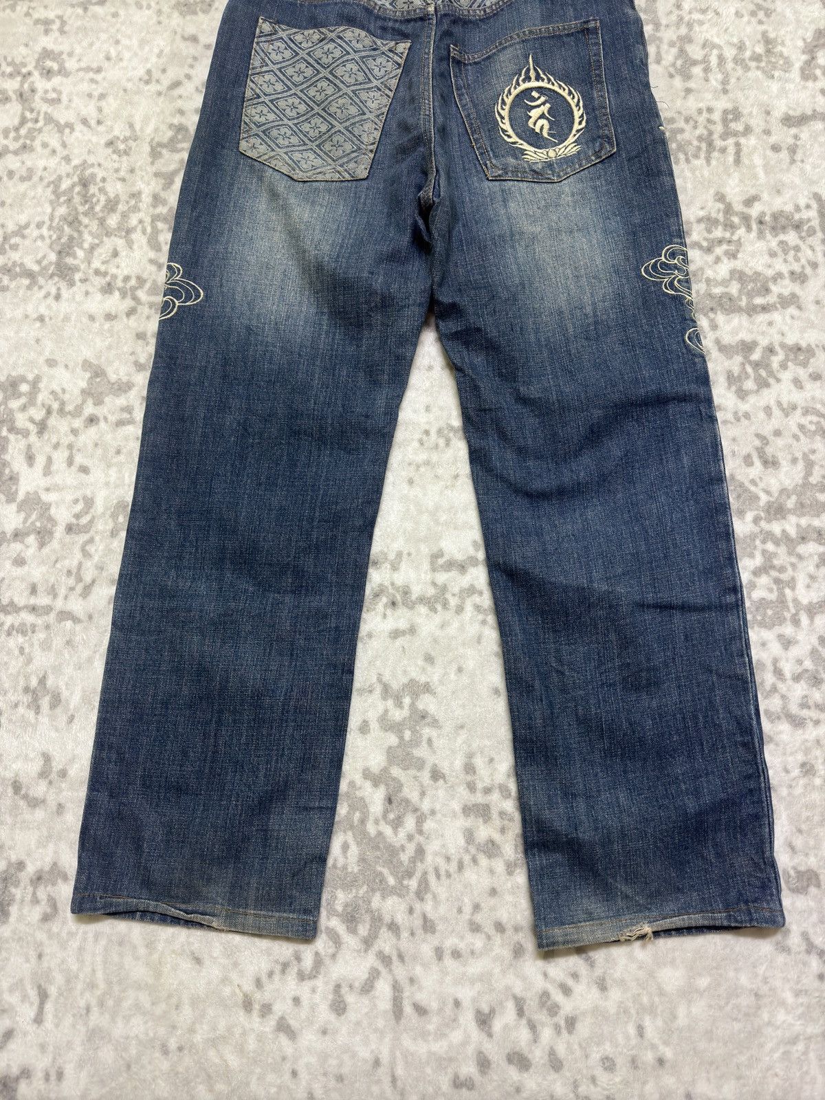 Karakuri Tamashii Y2K Wagara Denim Karakuri Tamashii Wind Thunder God Size US 31 - 12 Thumbnail