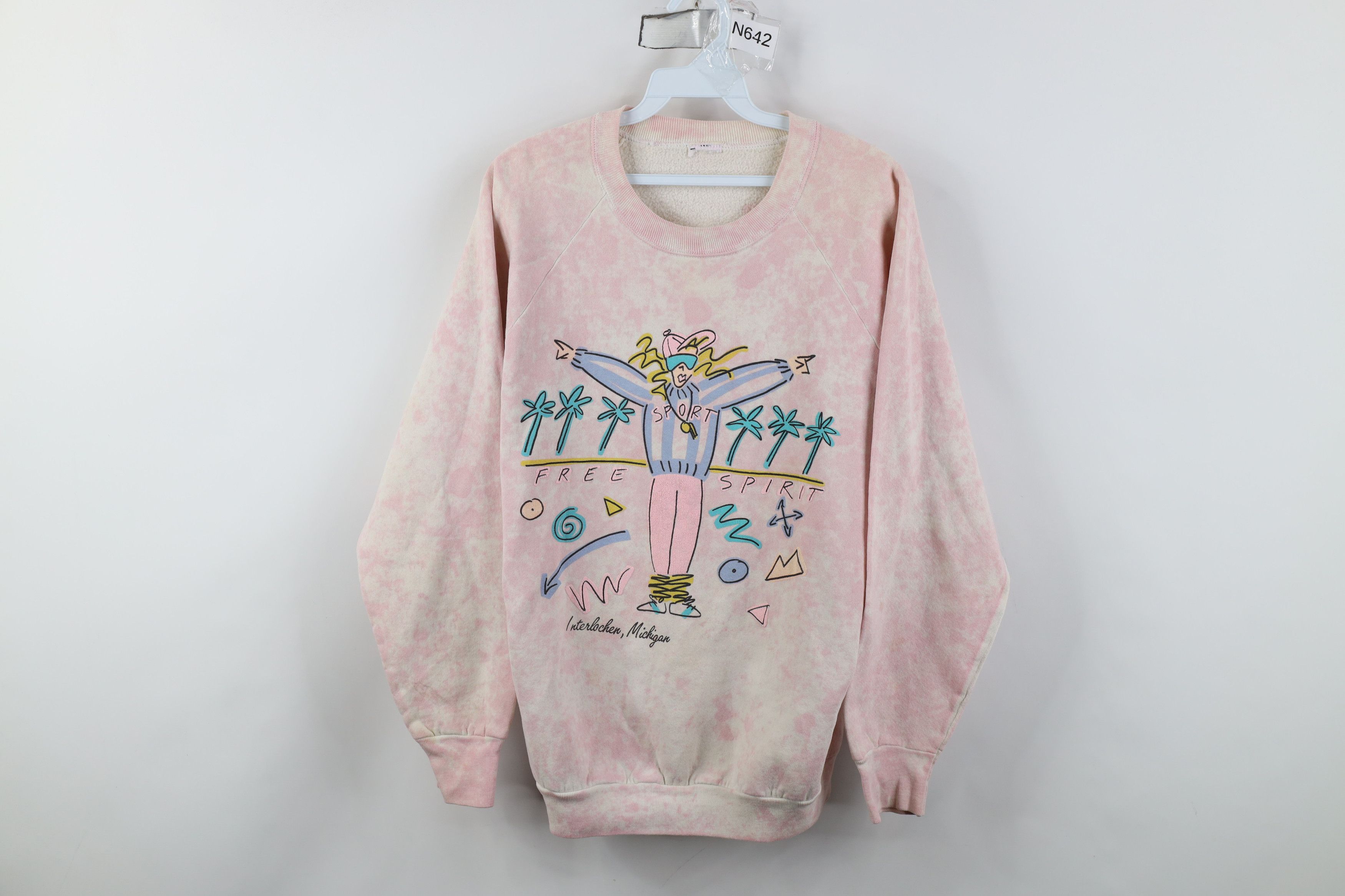 Vintage Vintage 80s 90s Streetwear Free Spirit Crewneck Sweatshirt Size M / US 6-8 / IT 42-44 - 1 Thumbnail