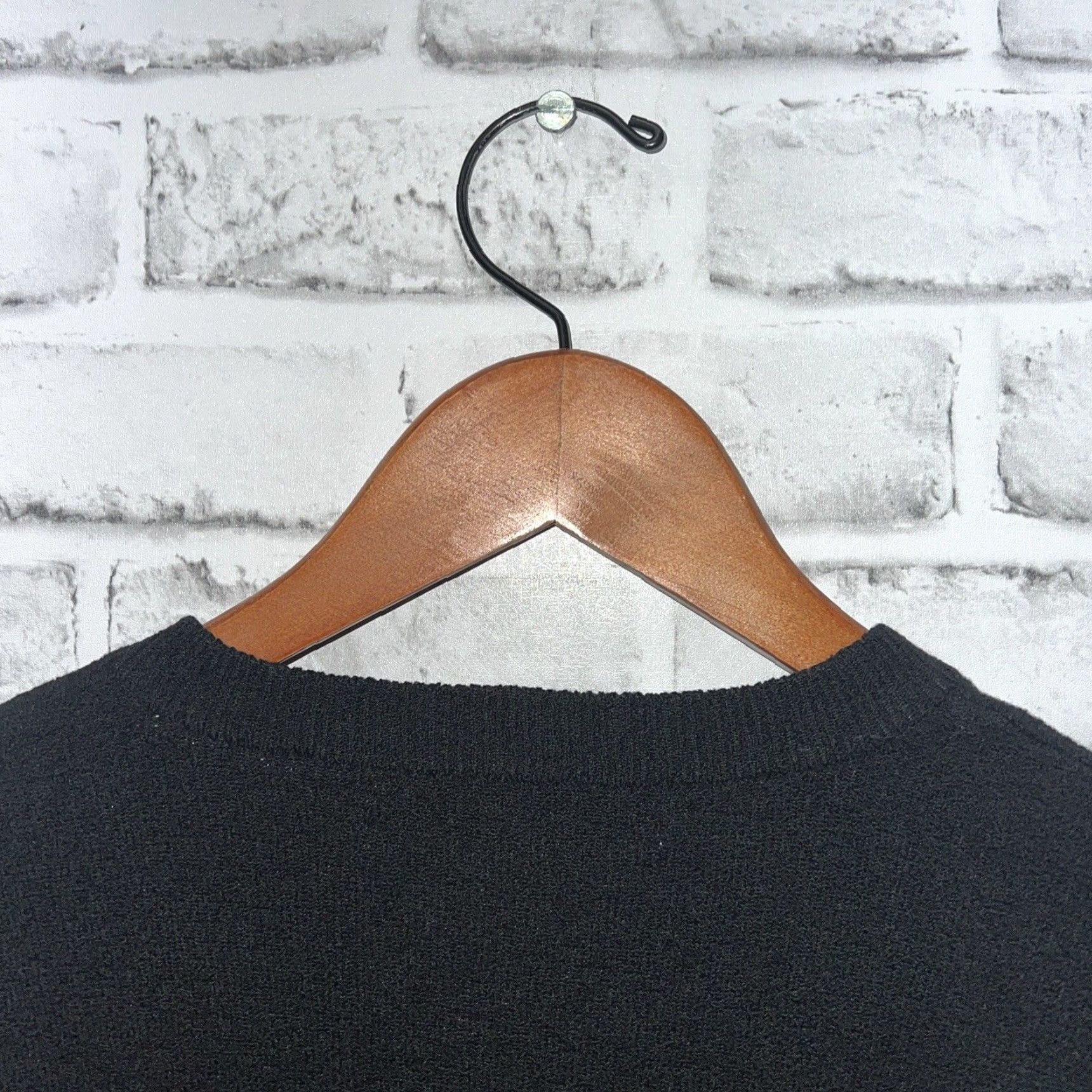 Vintage VINTAGE Jhane Barnes Mens Sweater Pullover Wool/Nylon Black Size M Size US M / EU 48-50 / 2 - 5 Thumbnail
