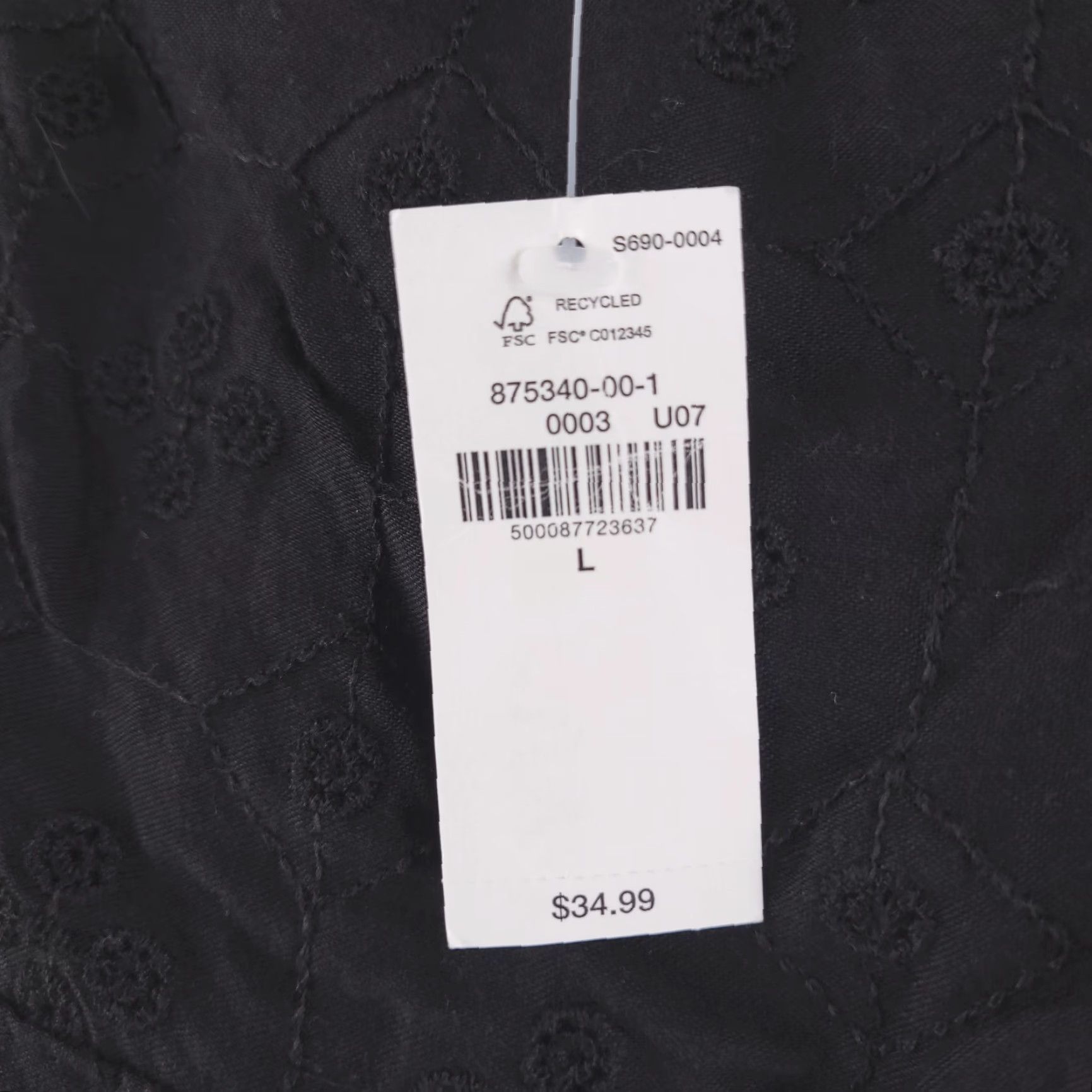 Old Navy NEW Old Navy Shirt Womens Large Black Square Neck Size L / US 10 / IT 46 - 5 Thumbnail