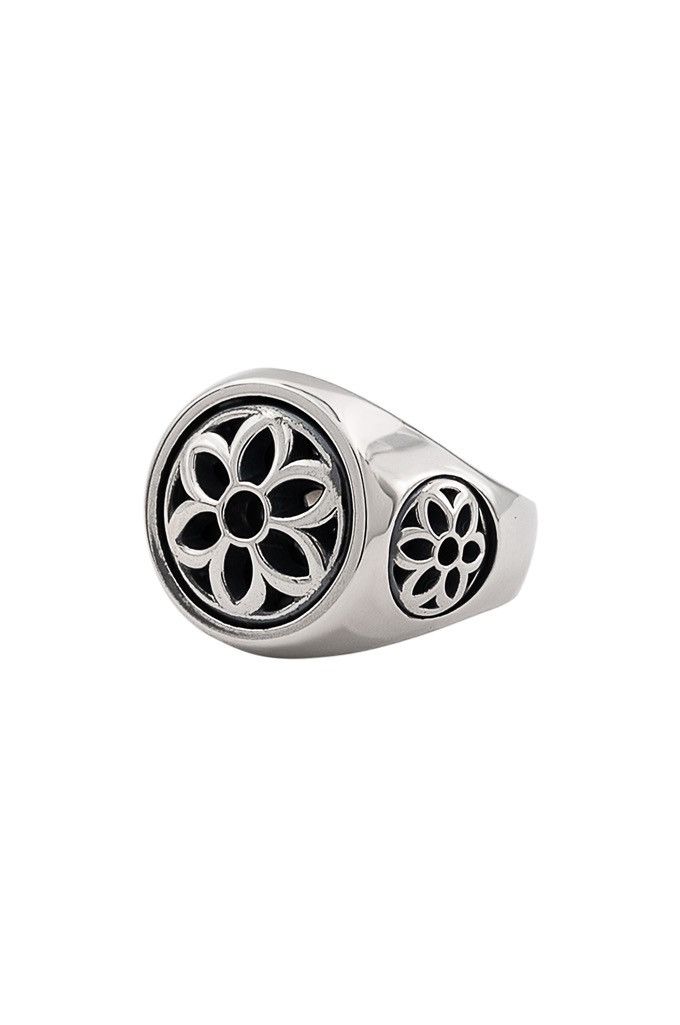 image of Good Art x Good Art Hlywd 0.925 Medium Rosette Ring in Silver, Men's