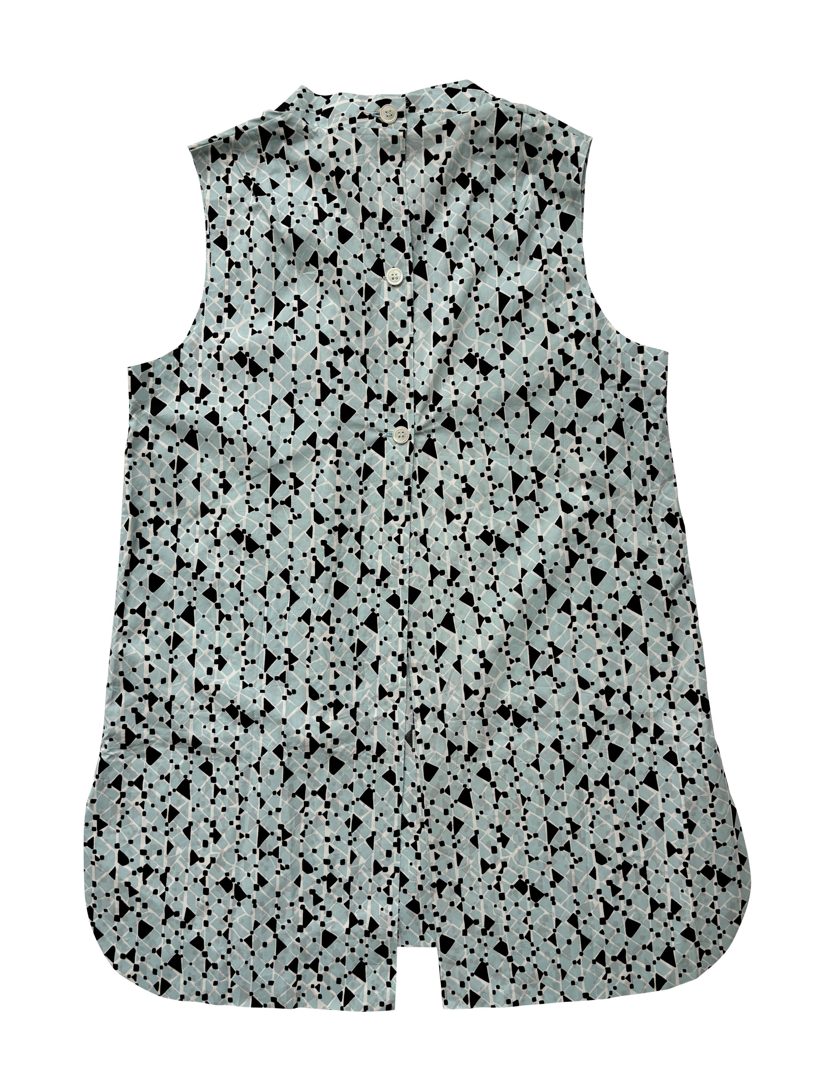 Marni ⚡️QUICK SALE⚡️Marni Turquoise Geometric Patterned Tank Top Size M / US 6-8 / IT 42-44 - 2 Thumbnail
