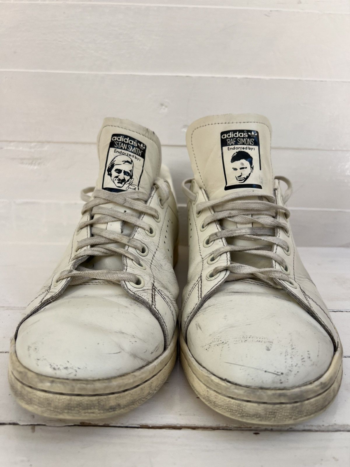 Adidas × Raf Simons Adidas x Raf Simons Stan Smith OG Pure White Size US 10 / EU 43 - 15 Thumbnail