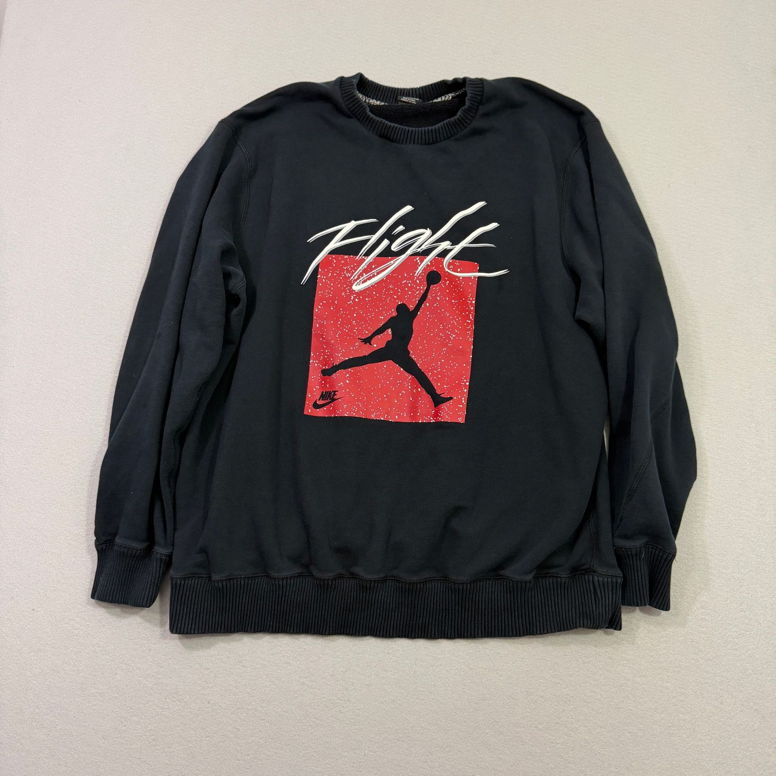 Jordan Brand Nike Air Jordan Flight Logo Sweatshirt Men's 3XL Speckle Size US XXL / EU 58 / 5 - 1 Thumbnail