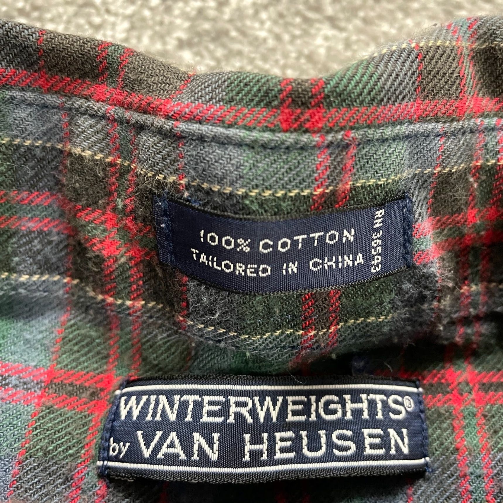 Van Heusen Van Heusen Shirt Men Medium Multicolor Plaid Flannel Long Sleeve Button-Down Casual Cotton Mens Size US M / EU 48-50 / 2 - 6 Thumbnail