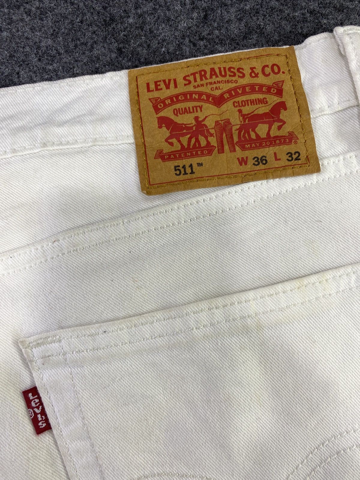 Levi's Vintage Levi's 511 Painted White Jeans - J841 Size US 37 - 8 Thumbnail