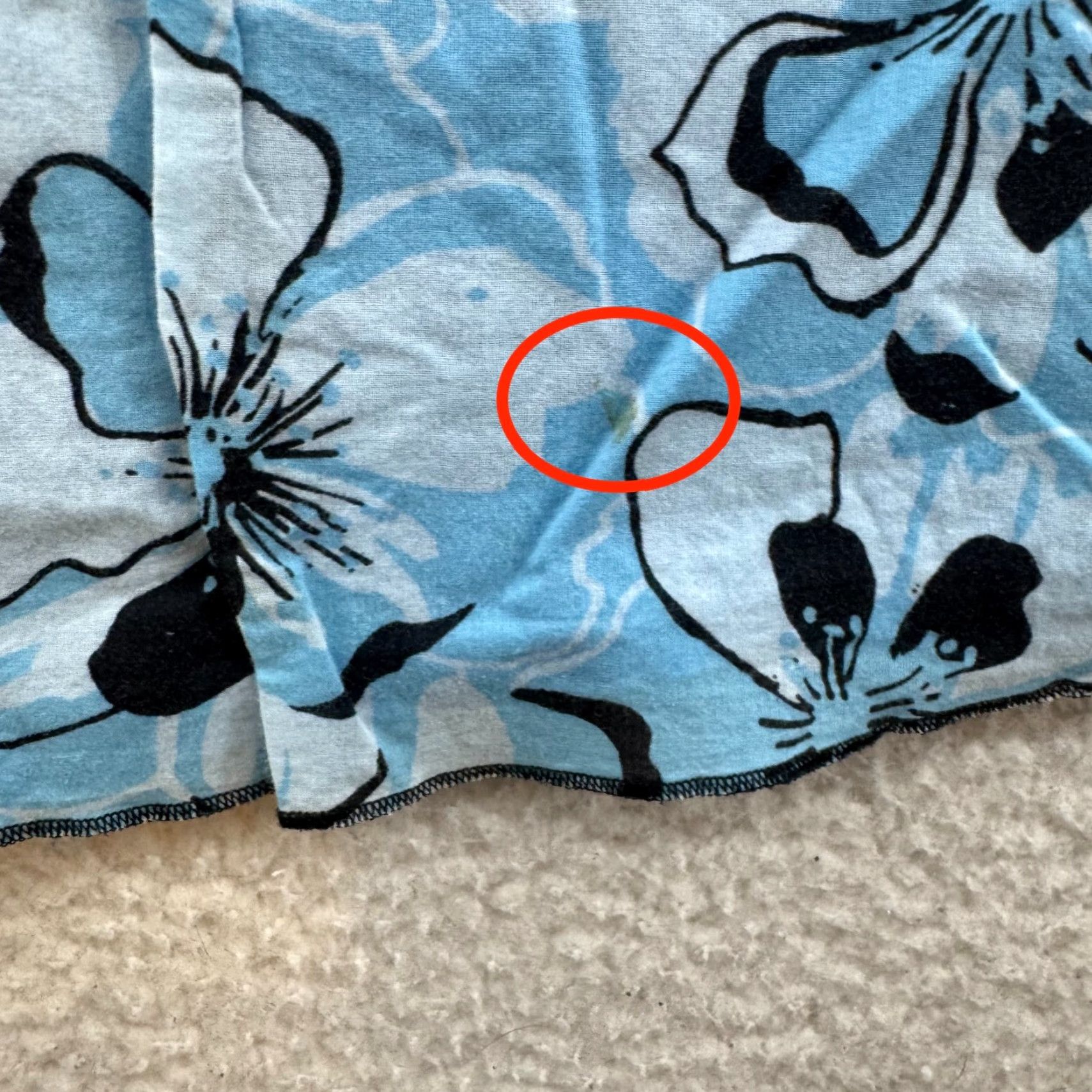 Vintage VINTAGE Skirt A-Line Floral Tropical Hawaiian Coconut Girl Blue 12 Large Cotton Womens? Size 34" / US 12 / IT 48 - 5 Thumbnail