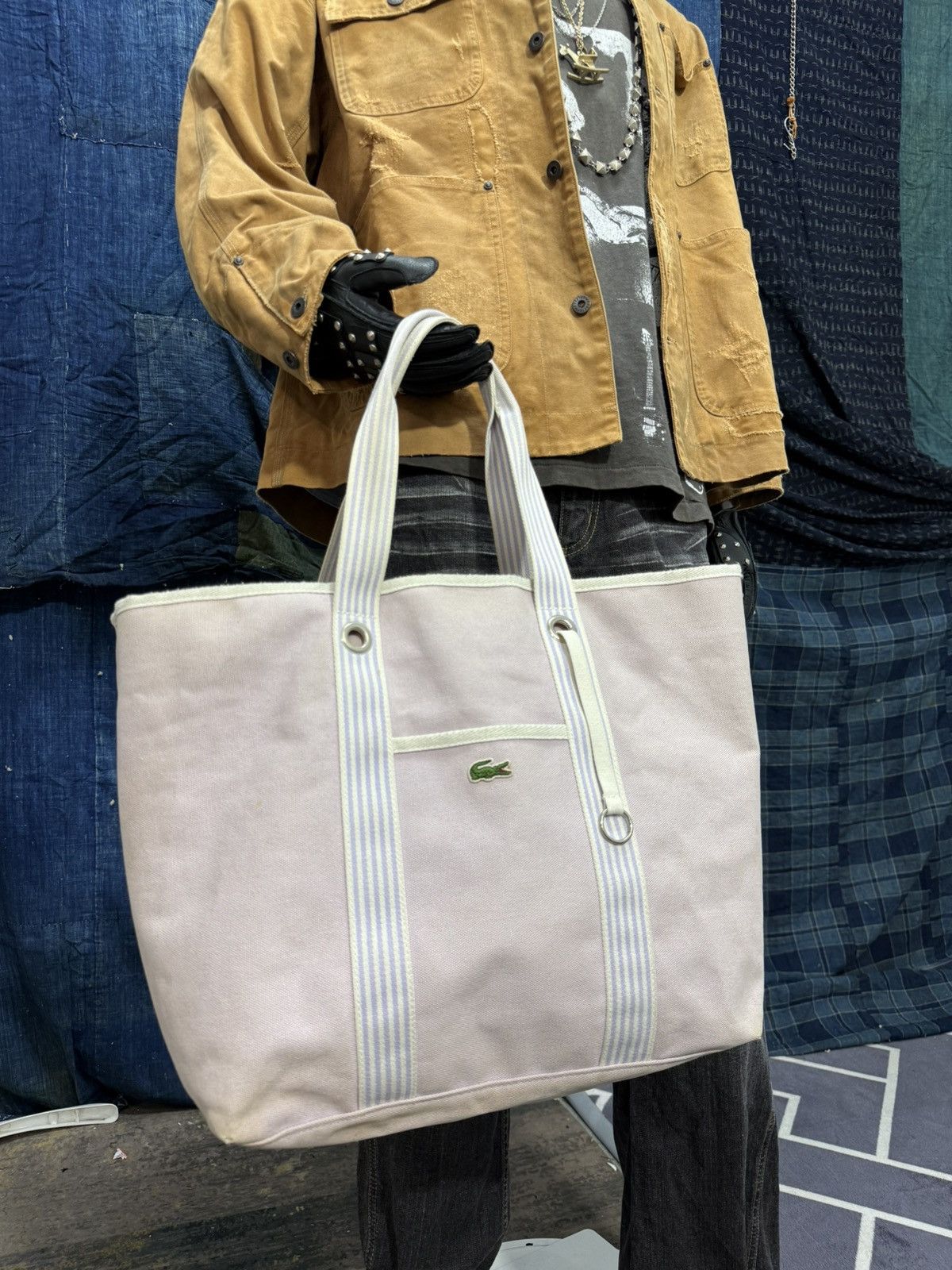 Comme des Garcons SHIRT × Lacoste Lacoste Tote Bag Cotton prada dior ll bean 1🟩4 Size ONE SIZE - 2 Thumbnail