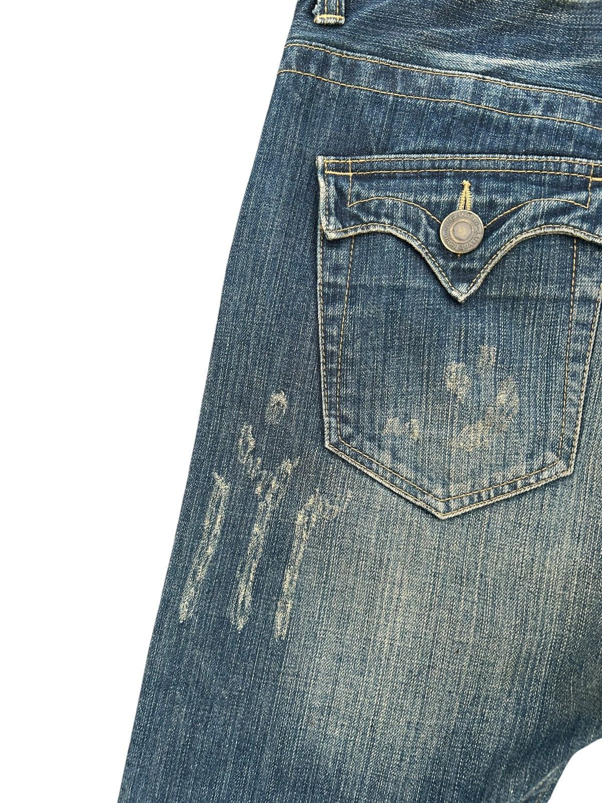 Kapital FLARE RATTLE TRAP PUNK STYLE DISTRESSED DENIM JEANS ☠️🎌 Size US 34 / EU 50 - 10 Thumbnail