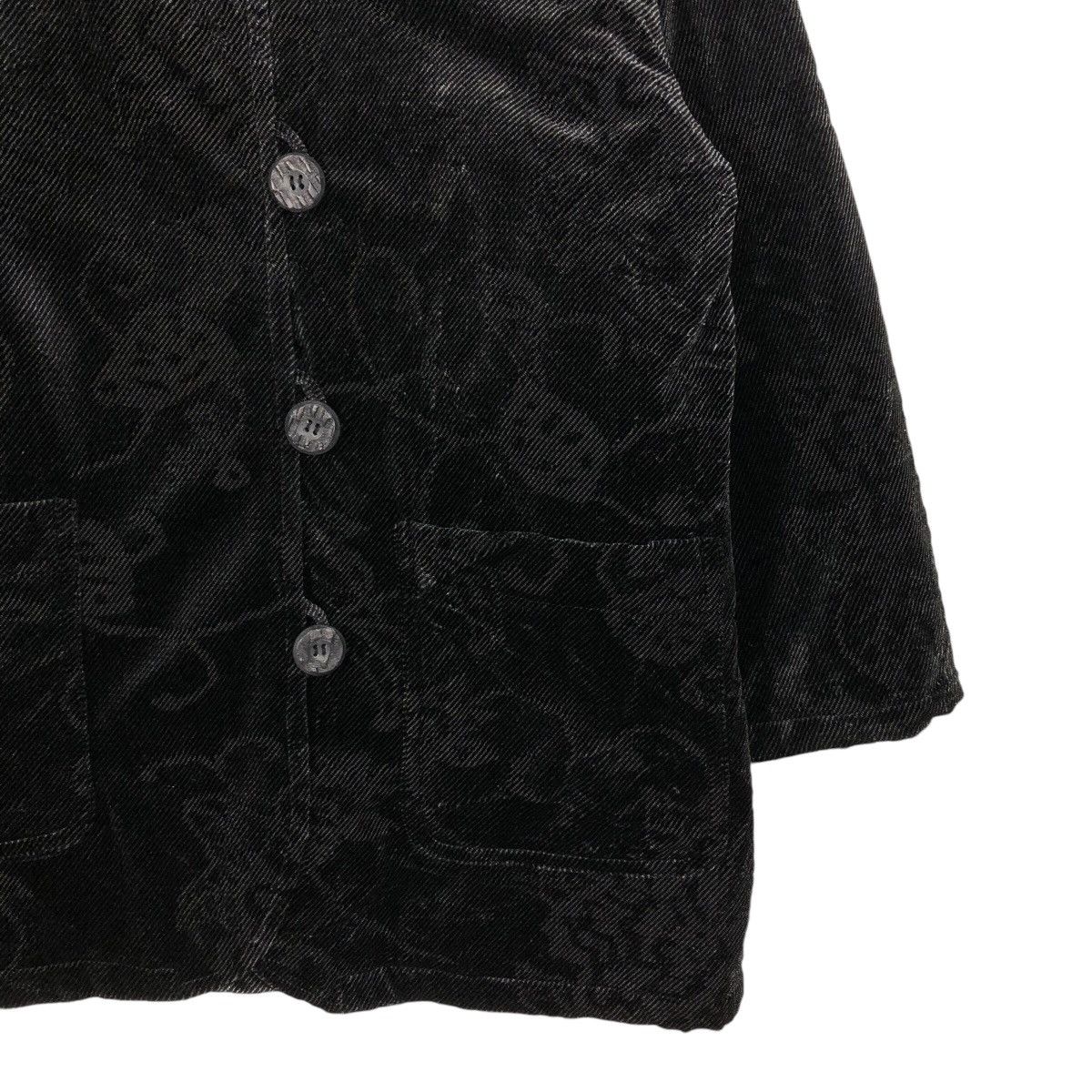 Japanese Brand × Vintage 📌Vintage Chore Button Jacket Rich Black Vinvert Size US L / EU 52-54 / 3 - 6 Thumbnail