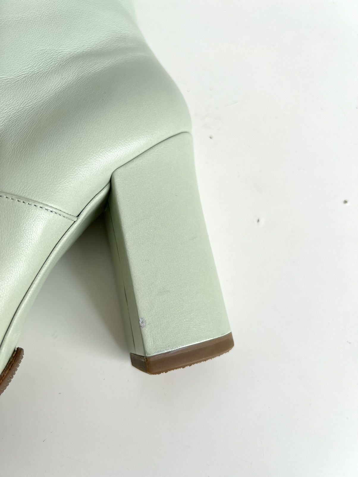 Dries Van Noten 🔥F/W20 Dries Van Noten Knee High Mint Calf Leather Boots Size US 9 / IT 39 - 12 Thumbnail