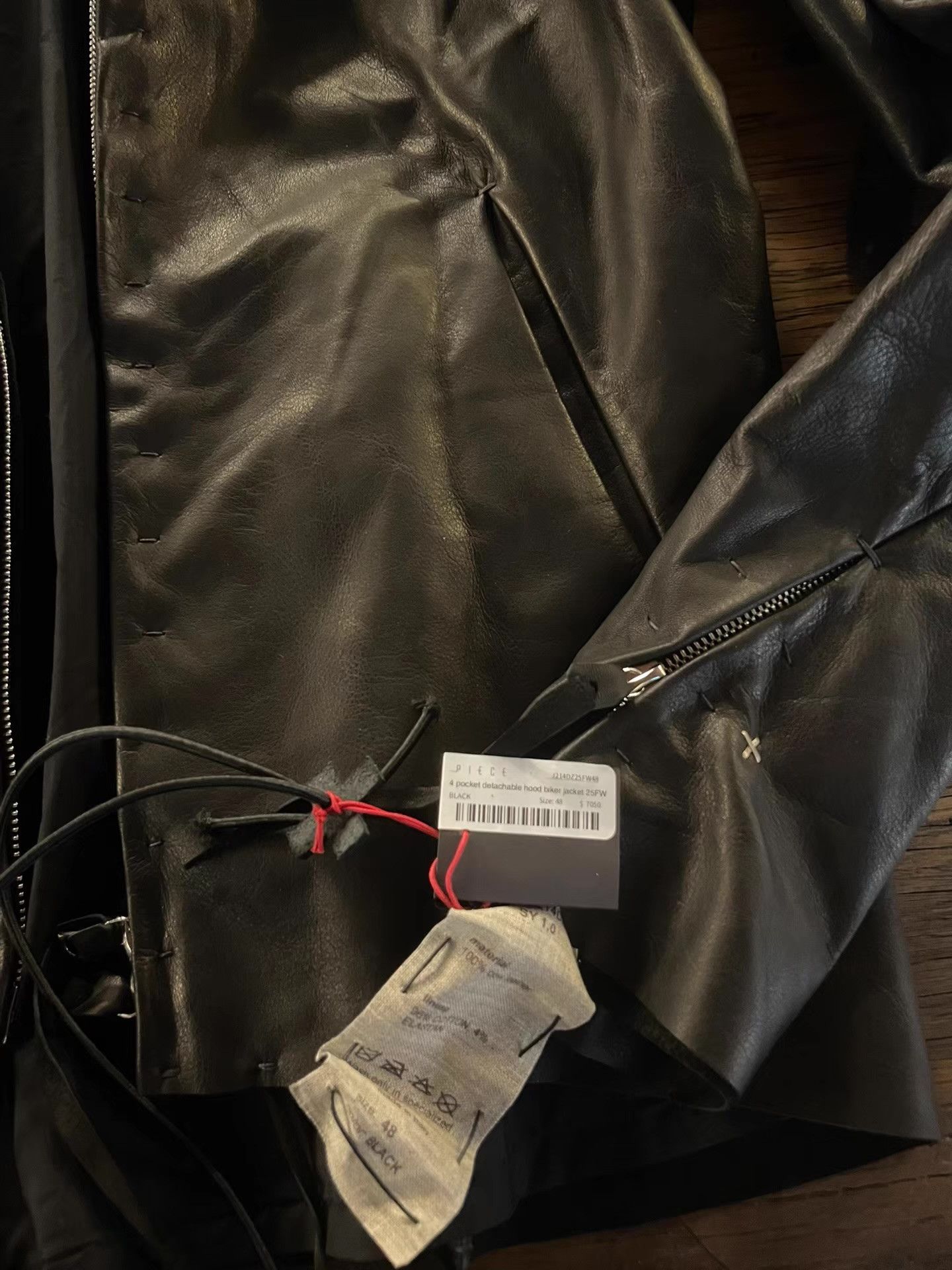 Ma+ m.a➕ FW25 Black 4-Pocket Detachable Hood Biker Jacket Ｑ25 Size US M / EU 48-50 / 2 - 2 Thumbnail