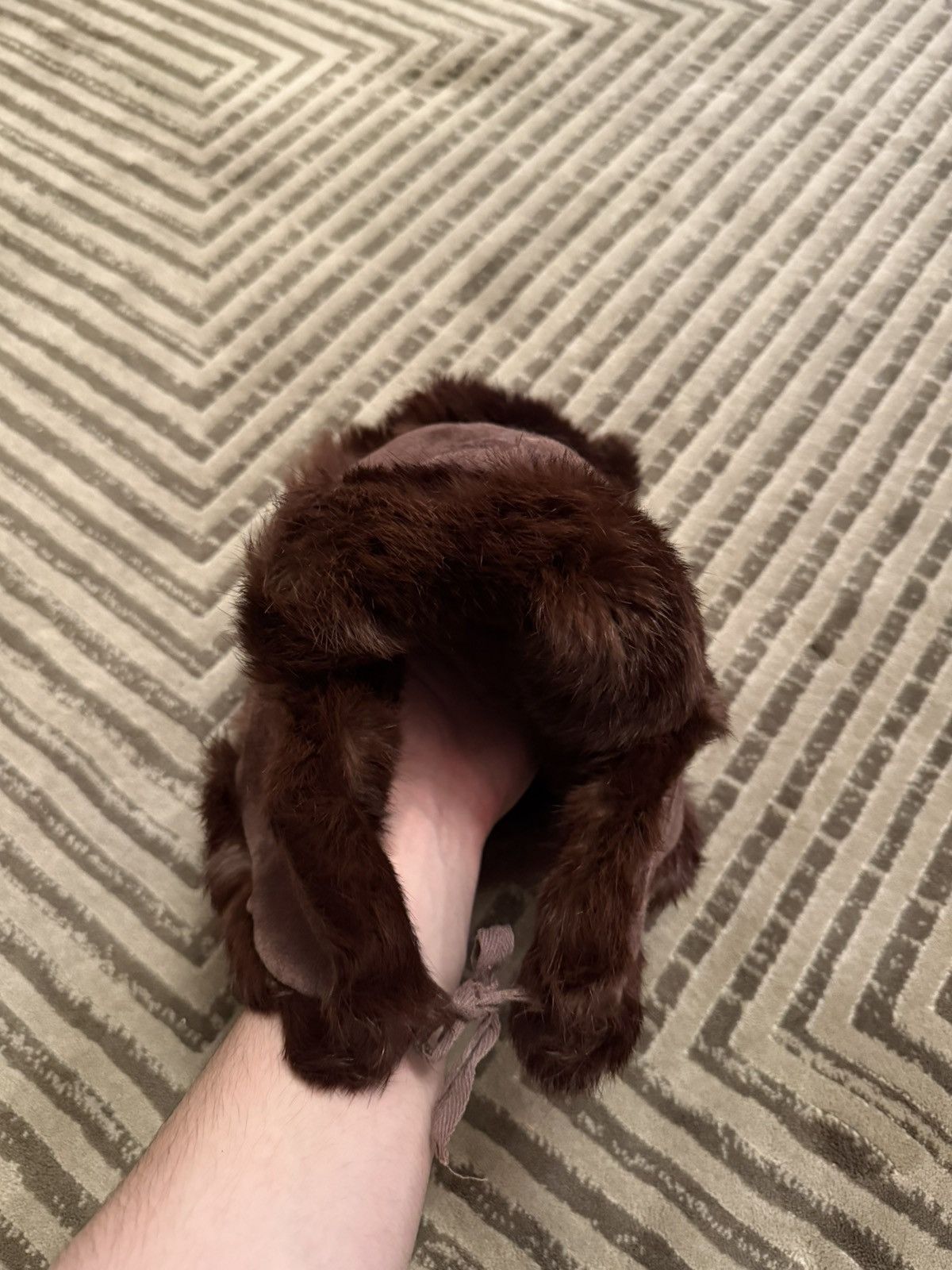 Vintage Vintage fur hat 80s Size ONE SIZE - 5 Thumbnail