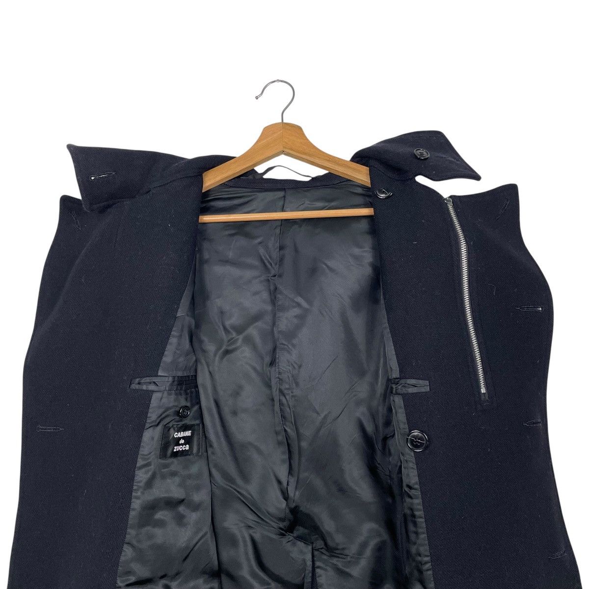 CABANE de ZUCCa Cabane De Zucca Hooded Double Breasted Wool Jacket Size US M / EU 48-50 / 2 - 13 Thumbnail