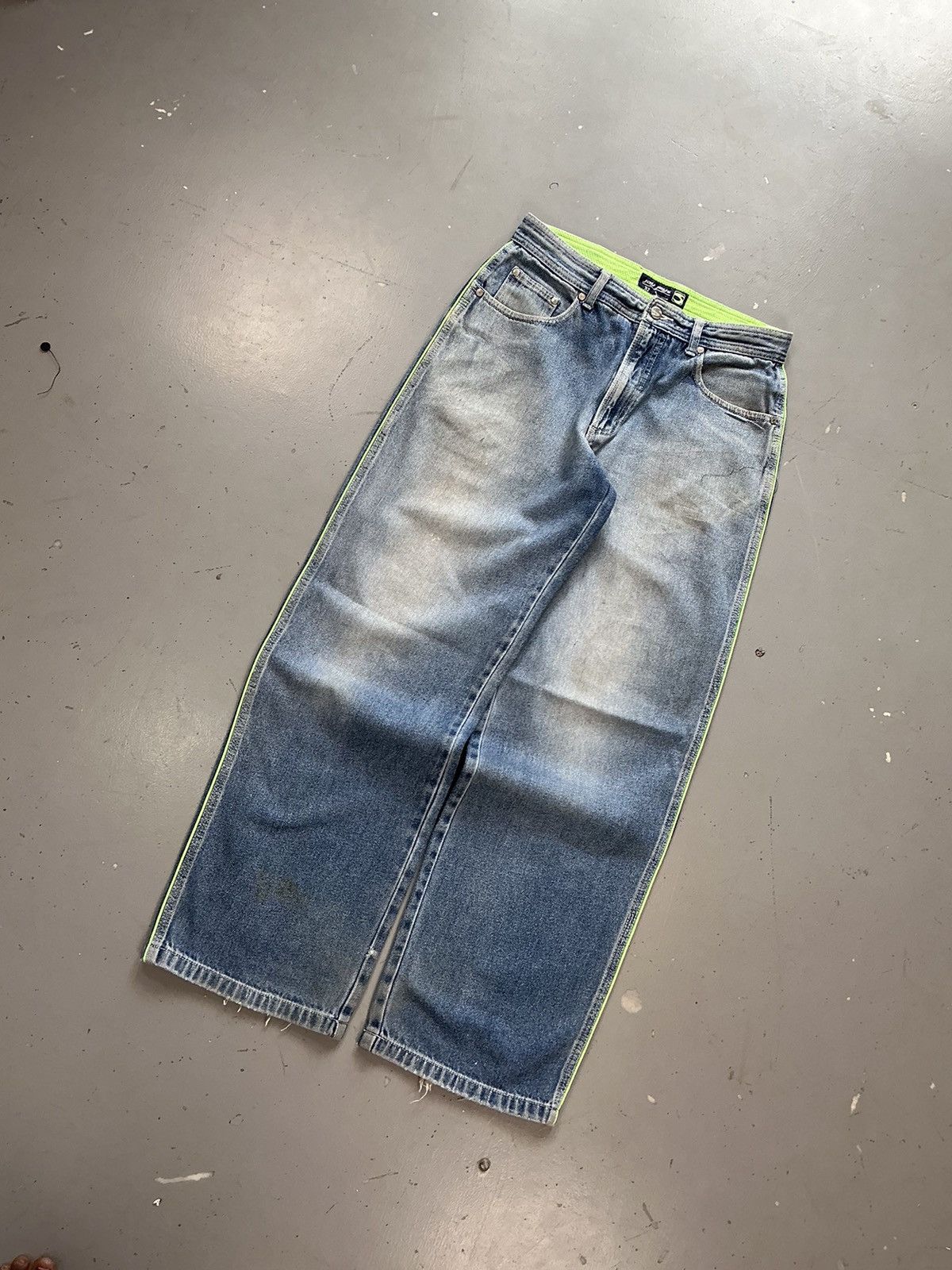 JNCO × Southpole × Vintage Vintage jay jays big pocket loose denim Size US 31 - 3 Thumbnail