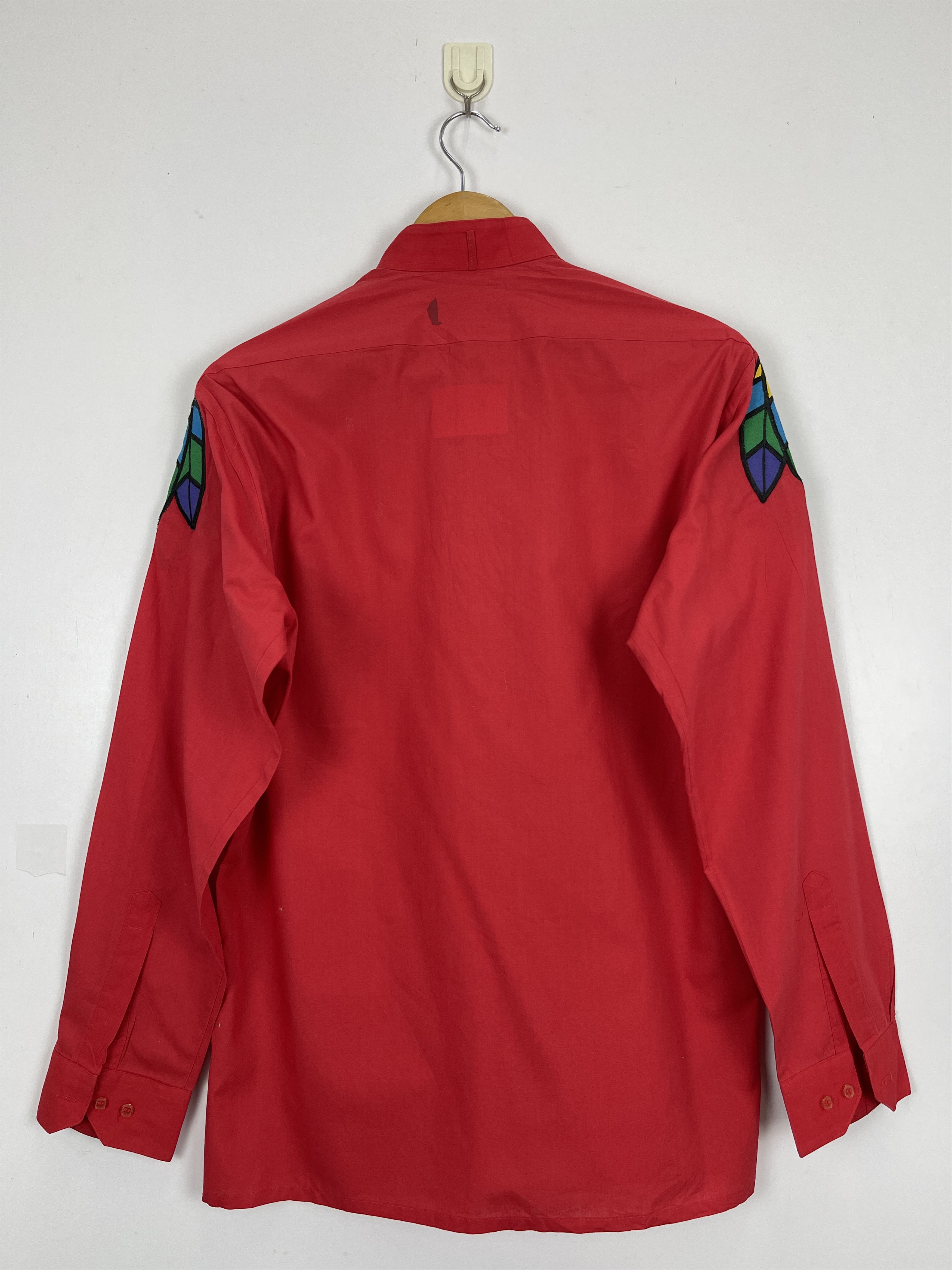 Vintage Vintage Perruzo Uomo Red Indian Style Plain Shirt TA0382 Size US M / EU 48-50 / 2 - 3 Thumbnail