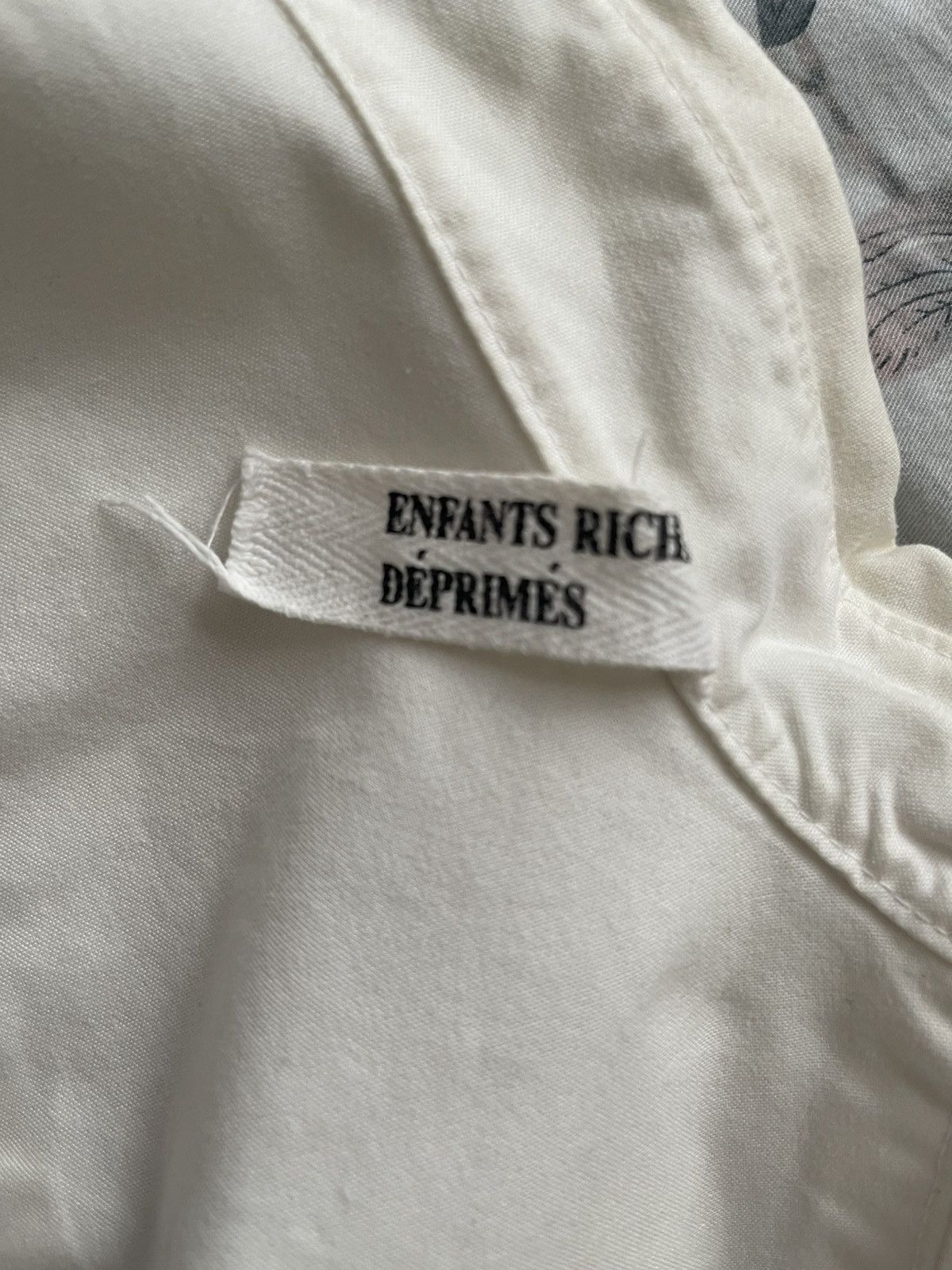 Enfants Riches Deprimes Enfants Riches Deprimes white patched cotton shirt Size US L / EU 52-54 / 3 - 4 Thumbnail