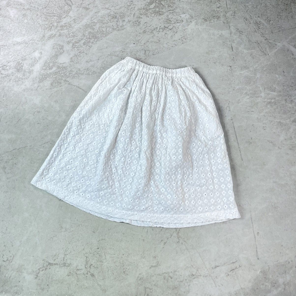 Comme des Garcons × Comme des Garcons SHIRT Comme Des Garcons Shirt Flower Textured Lace Midi Skirt Size 27" / US 4 / IT 40 - 4 Thumbnail