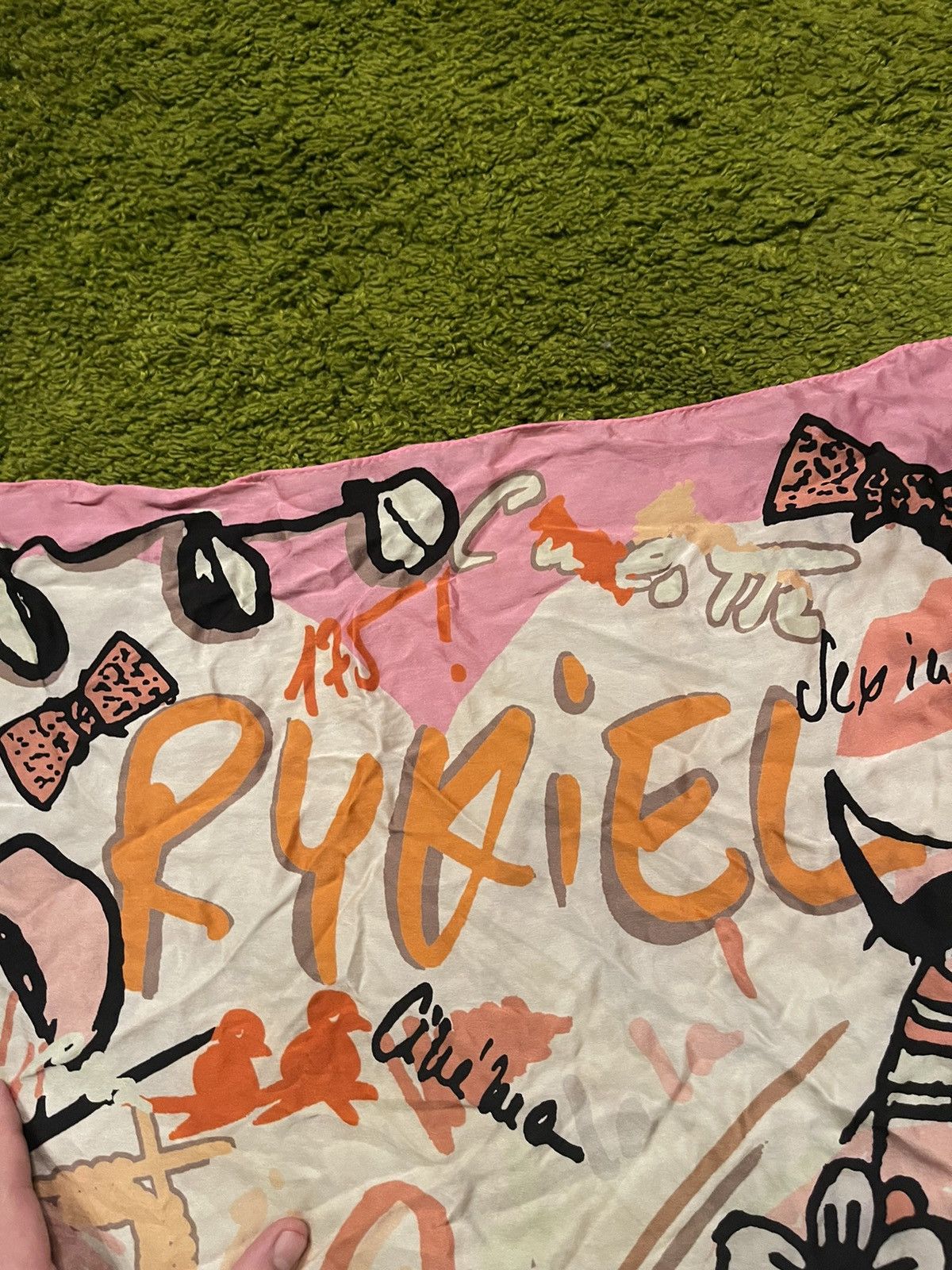 Designer × Sonia Rykiel Sonia Rykiel 100% silk graphic scarf Size ONE SIZE - 8 Thumbnail
