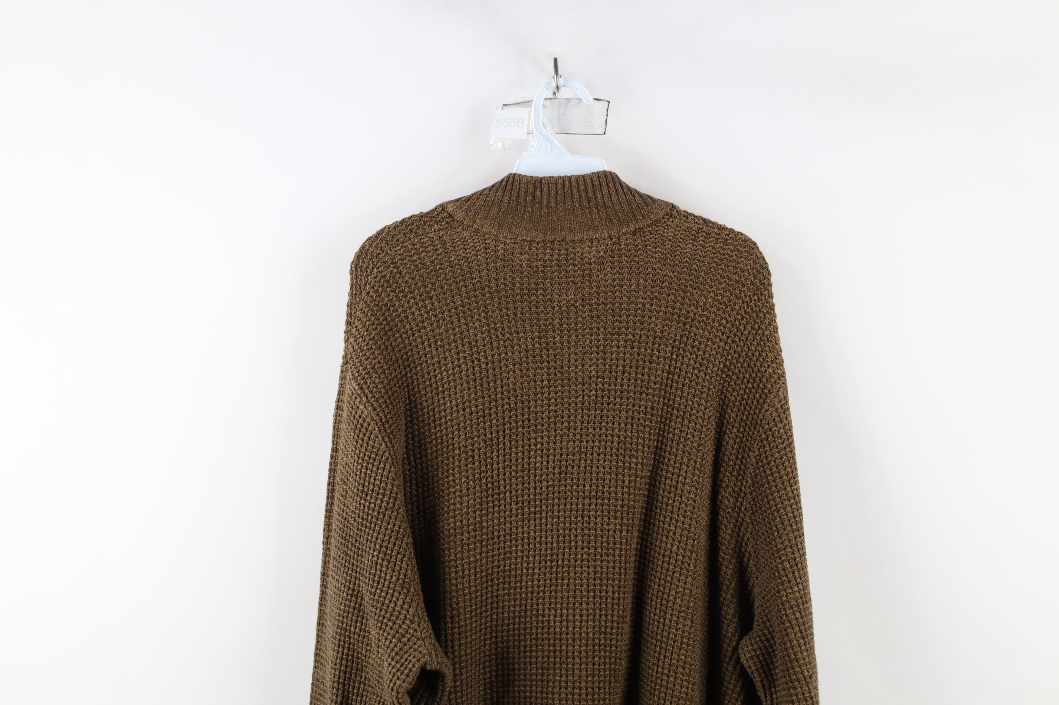 Eddie Bauer × Vintage Vintage Eddie Bauer Thermal Half Zip Pullover Sweater Brown Size US XXL / EU 58 / 5 - 11 Thumbnail