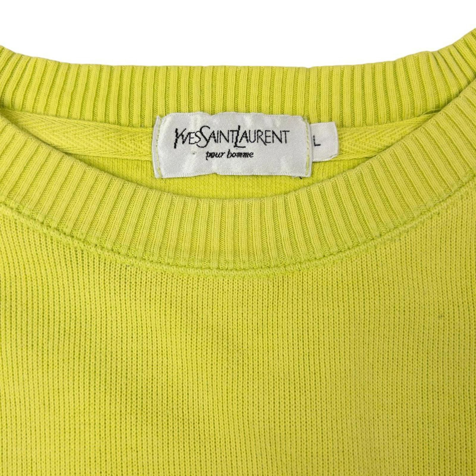 Vintage YSL Yves Saint Laurent Embroidered Sweatshirt Size L