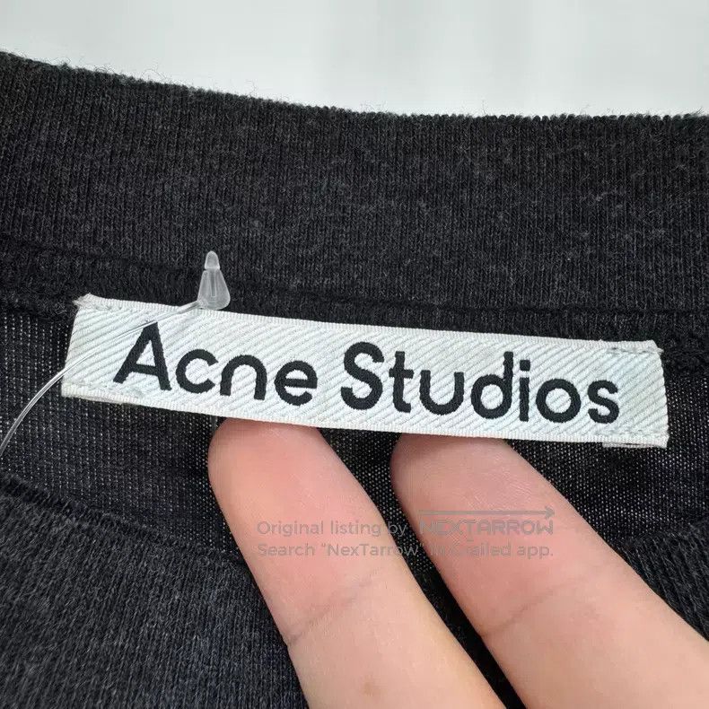 Acne Studios Acne Studios 25ss Aged Logo Destroyed Short Sleeve Size US M / EU 48-50 / 2 - 5 Thumbnail