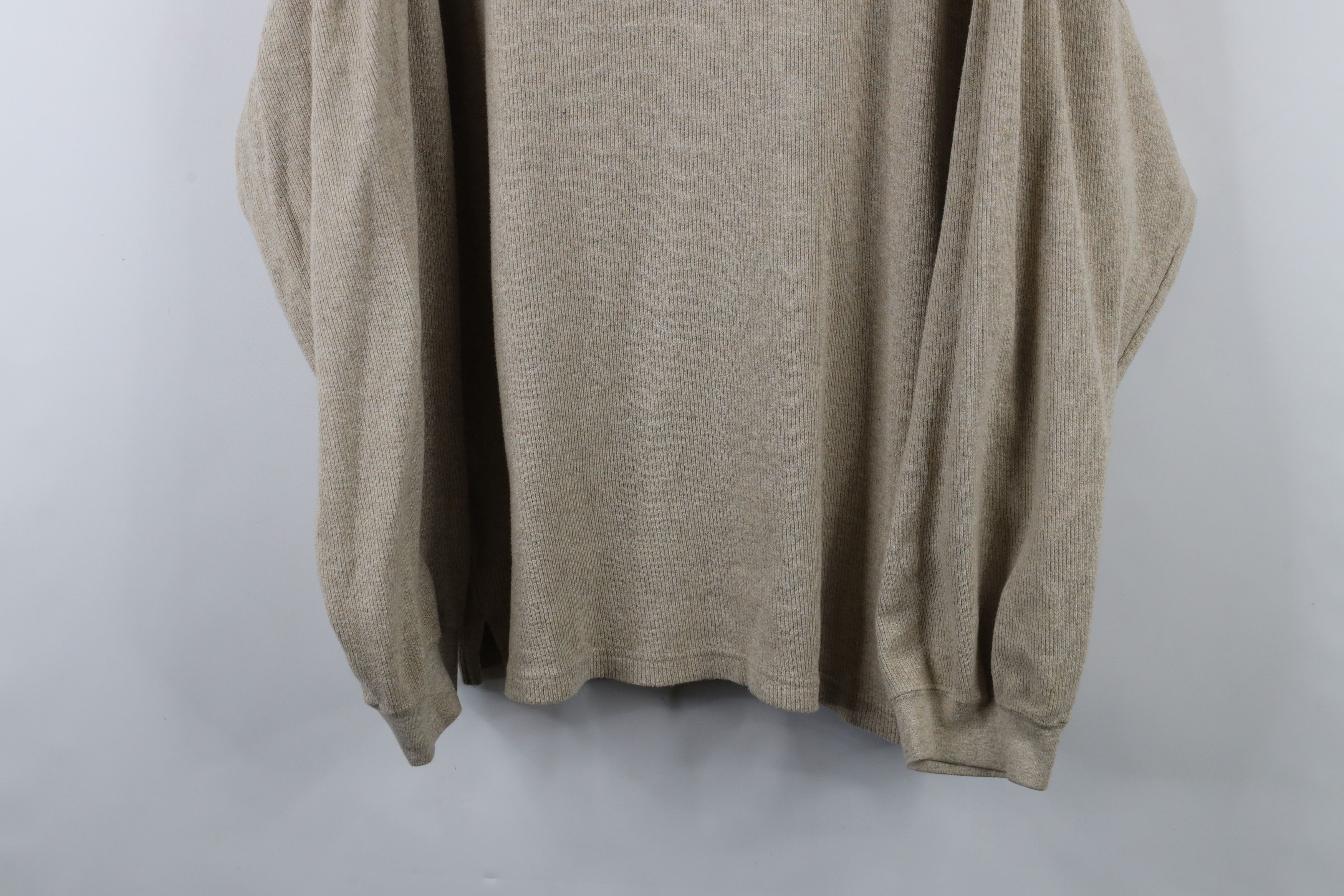 Vintage Vintage 90s Streetwear Ribbed Knit Long Sleeve Polo Shirt Size US XXL / EU 58 / 5 - 3 Thumbnail