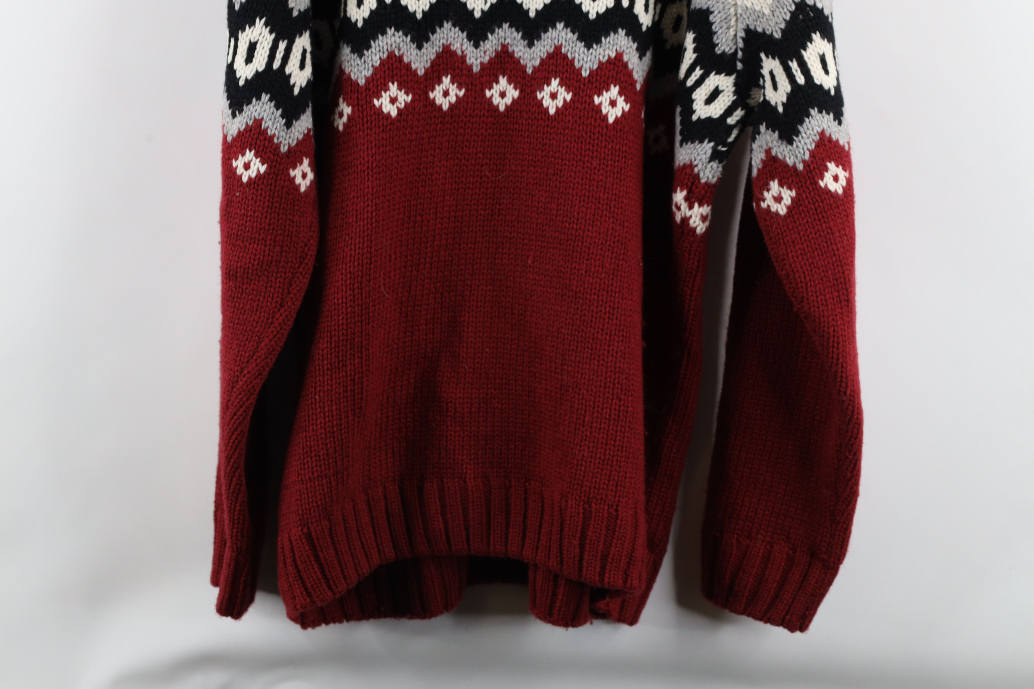 Vintage Vintage 90s Streetwear Fair Isle Chunky Knit Dad Sweater Size US L / EU 52-54 / 3 - 10 Thumbnail