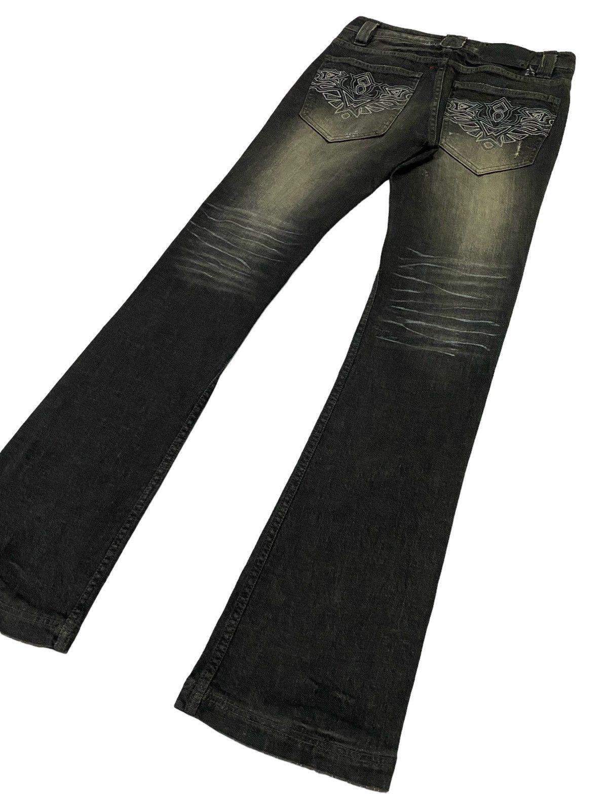 semanticdesign Semantic Design Flare Ripped Distressed Jeans Size 28" / US 6 / IT 42 - 21 Thumbnail