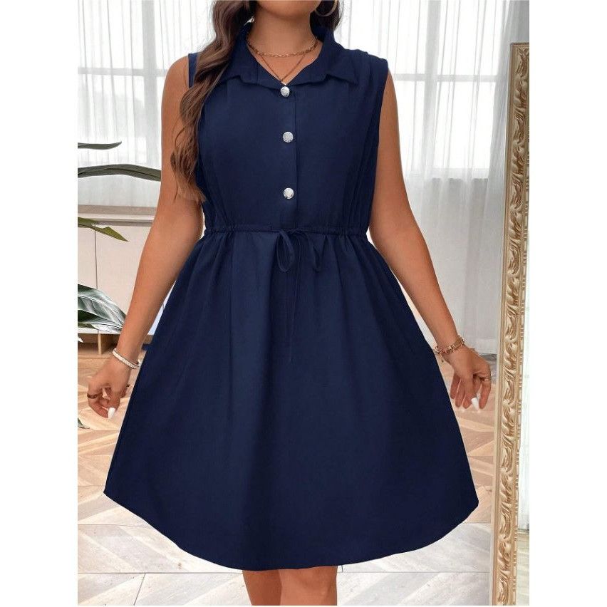 Shein Shein Womens Plus Size Dress Sleeveless Button Down Retro Na Size 3XL / US 20-22 - 6 Thumbnail