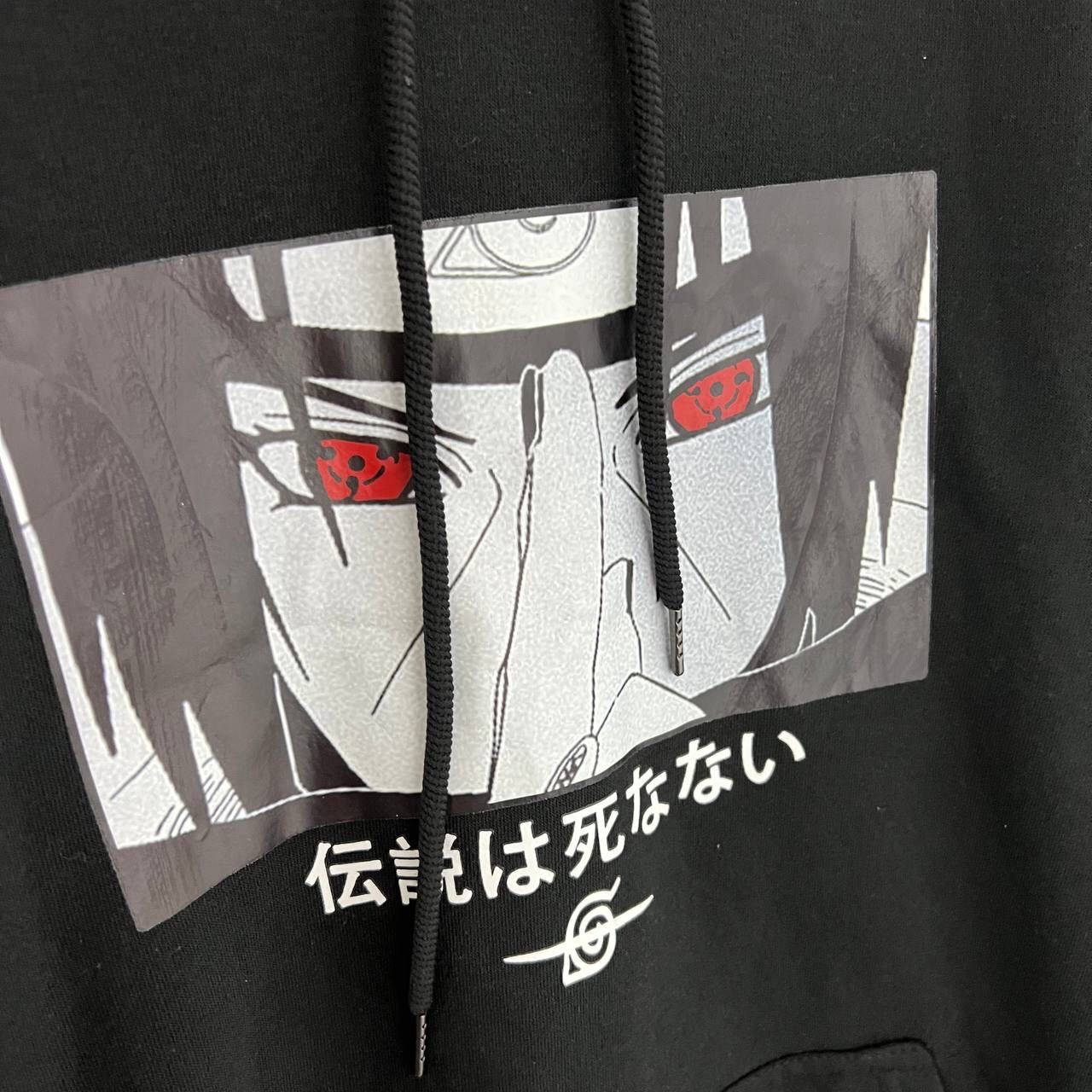 Anime Naruto Saske Akatsuki Anime Y2k Hoodie Black Art Size US M / EU 48-50 / 2 - 3 Thumbnail