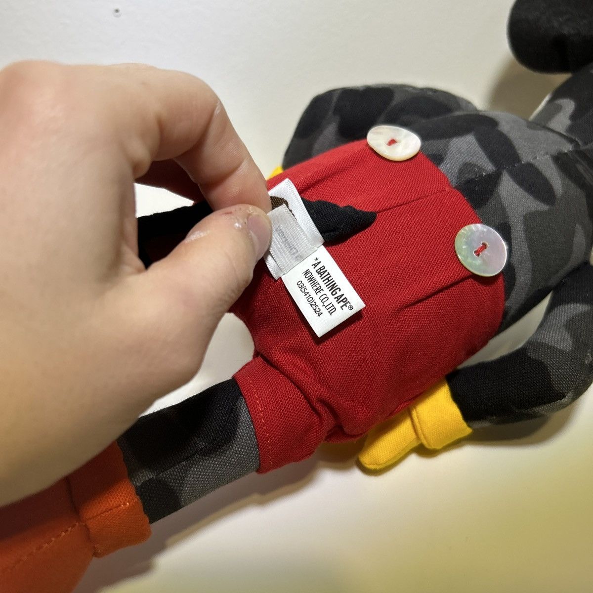 Bape 2008 BAPE X TOKYO DISNEY WORLD EXCLUSIVE MICKEY MOUSE PLUSH Size ONE SIZE - 12 Thumbnail